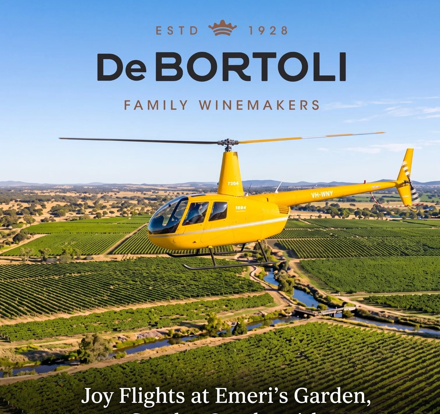 Helicopter Joy Rides at DeBortoli Wines