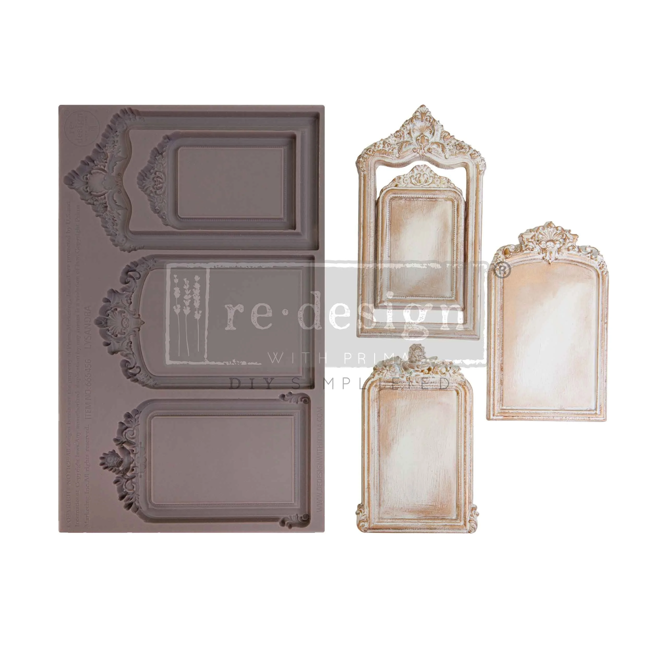 Decor Moulds - Lysandra - 1 pc, 5"x8"x8mm