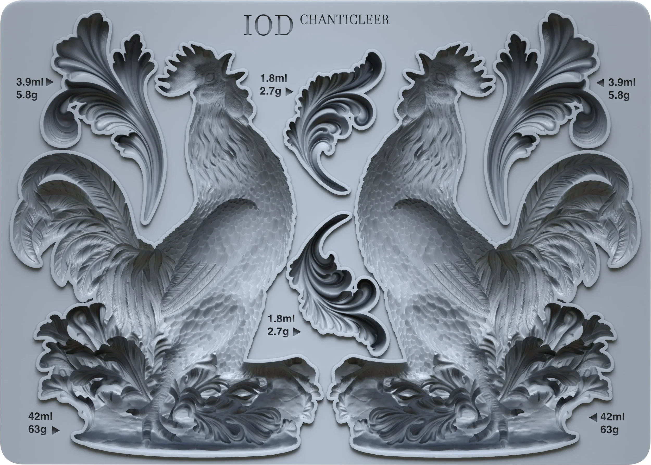 Chanticleer 5x7 IOD Mould