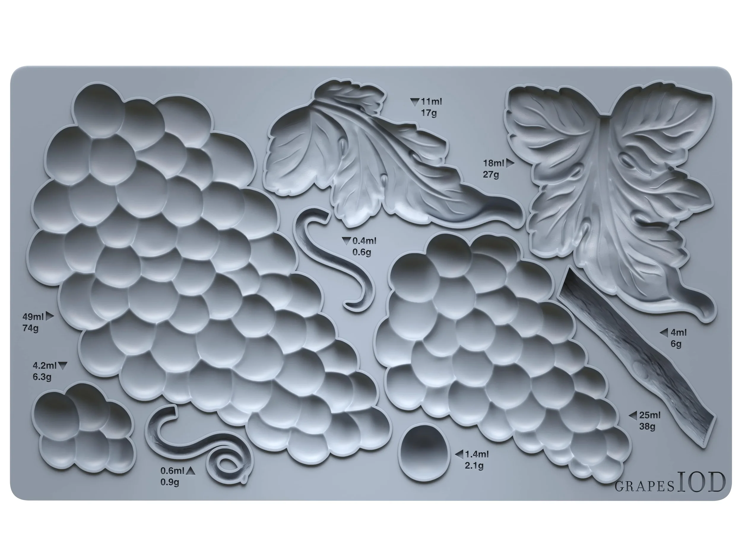 Grapes 6x10 IOD Mould ***Retired***