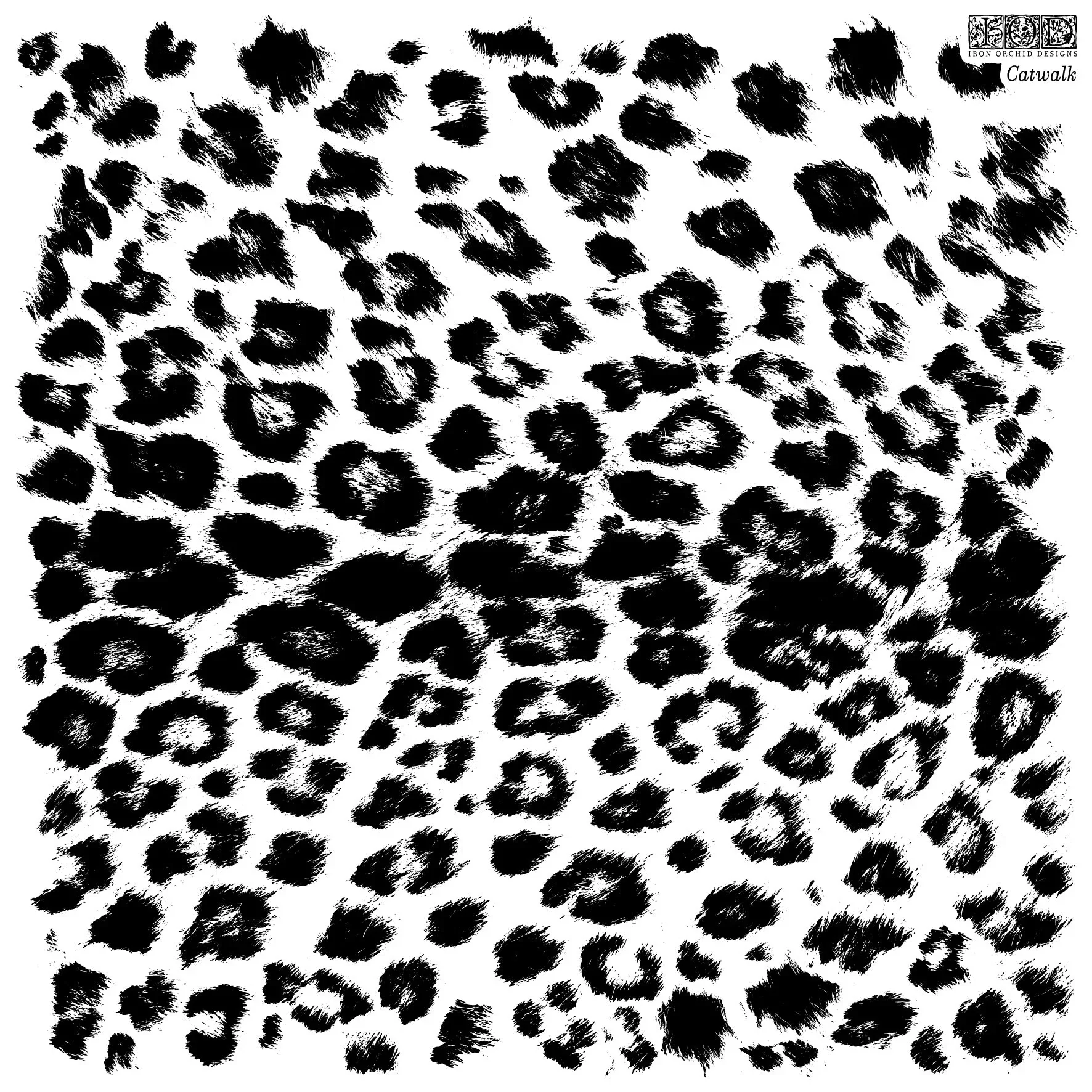 Catwalk 12x12 IOD Stamp ***Retired***