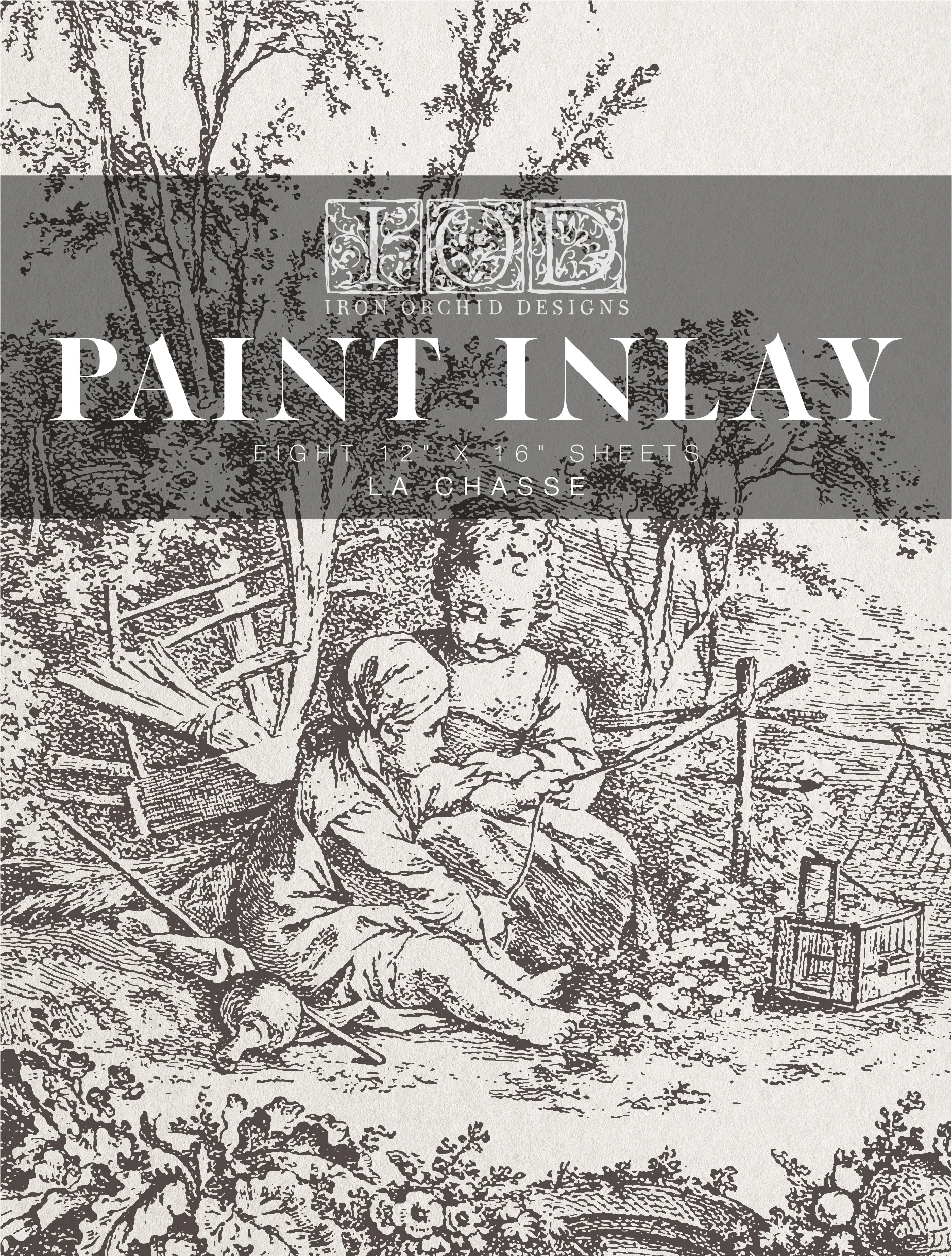 La Chasse IOD Paint Inlay 12x16 Pad