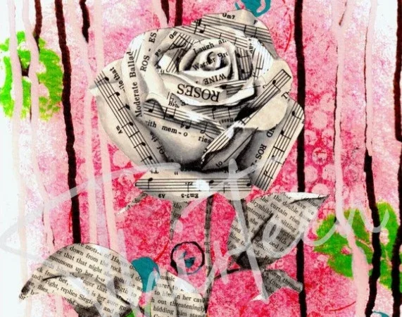 "Rose Tattoo" Decoupage Paper