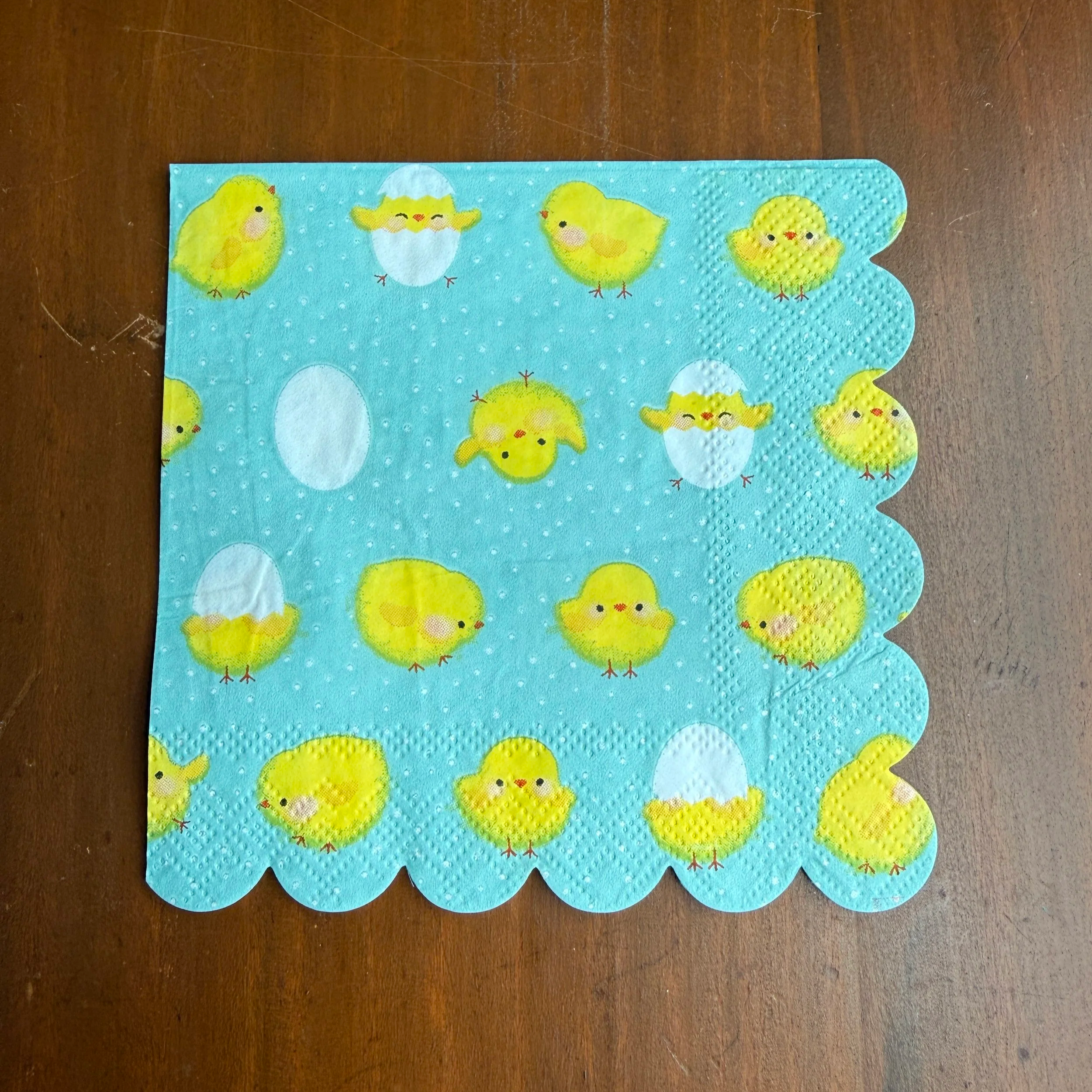 Chick/Aqua Cocktail Napkin