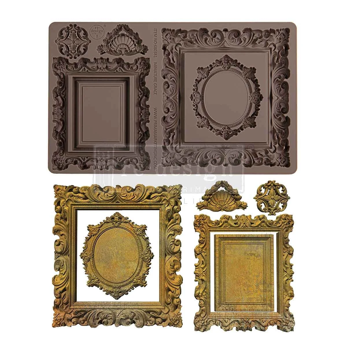 Decor Moulds® – Miniature Grace – 1 pc, 5″x8″x8mm