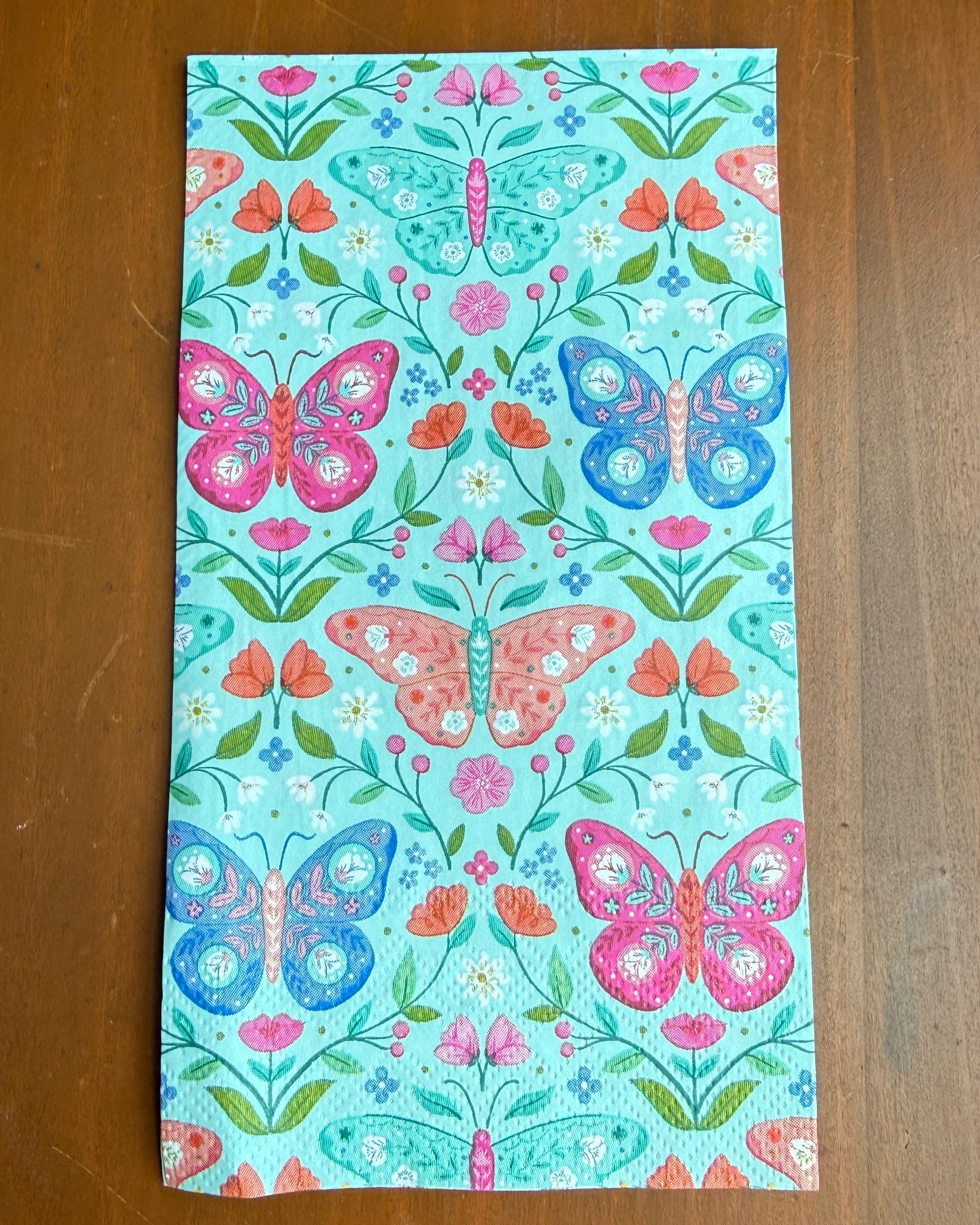 Butterflies Dinner Napkin