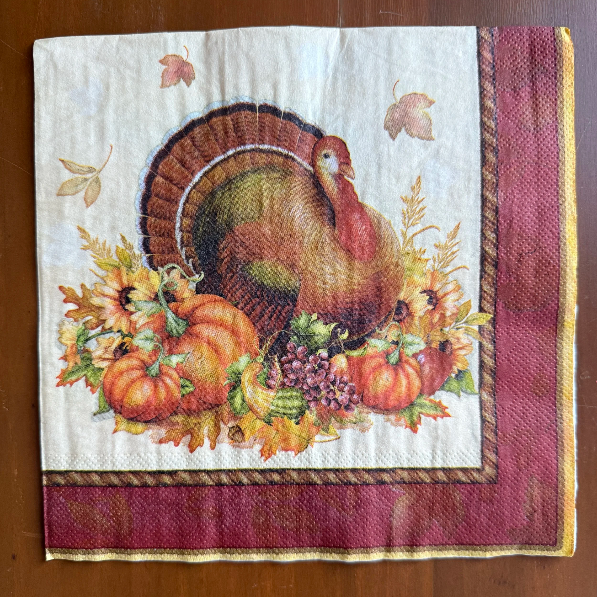 Turkey Dinner Napkin