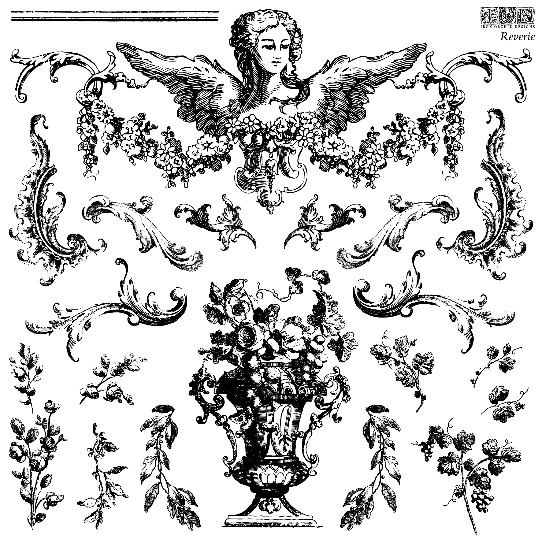 Reverie 12x12 IOD Stamp ***Retired***