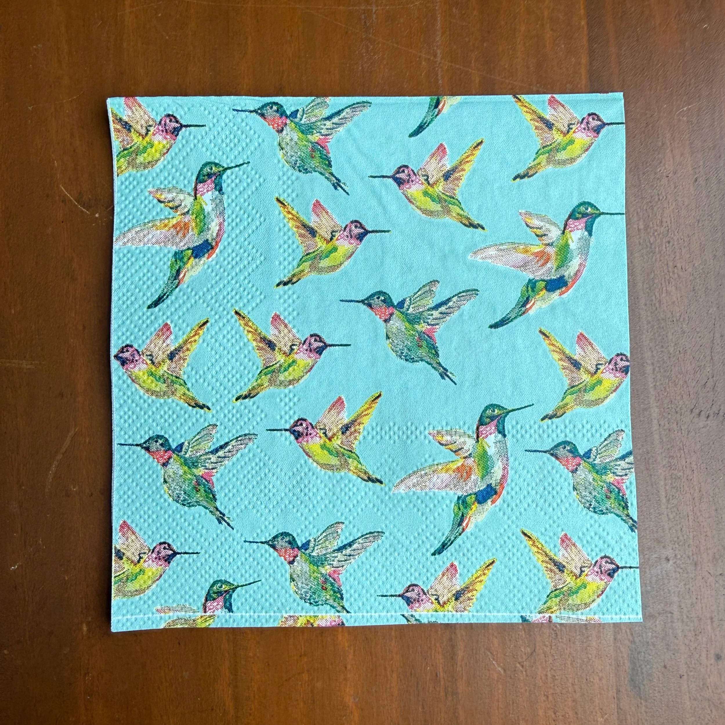 Hummingbirds Cocktail Napkin