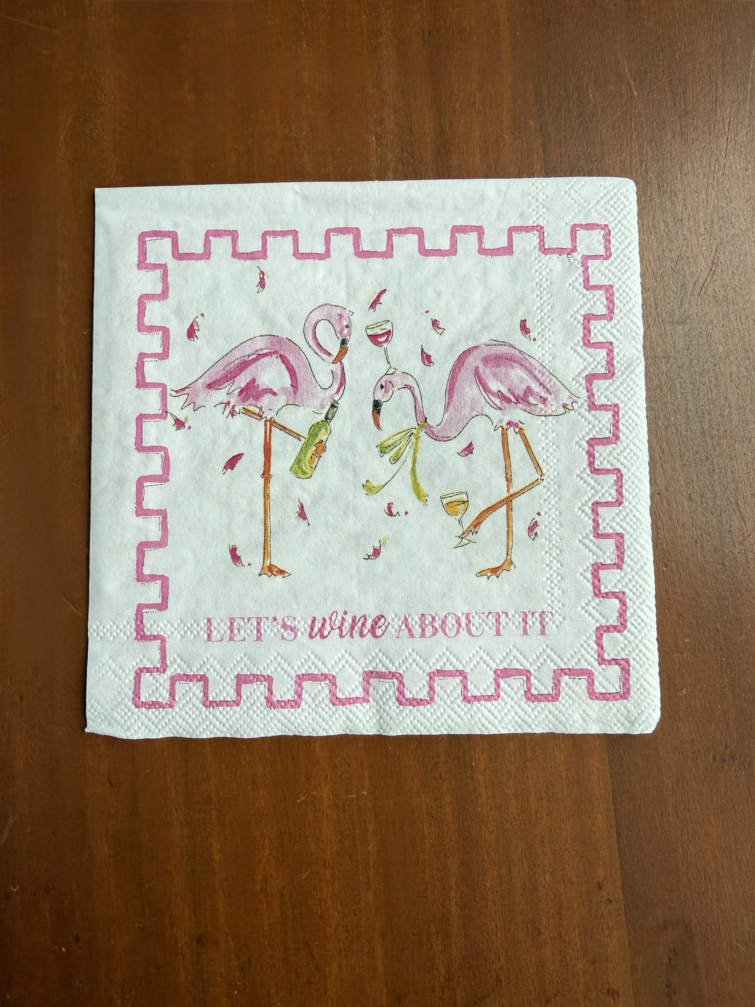 Flamingo Cocktail Napkin