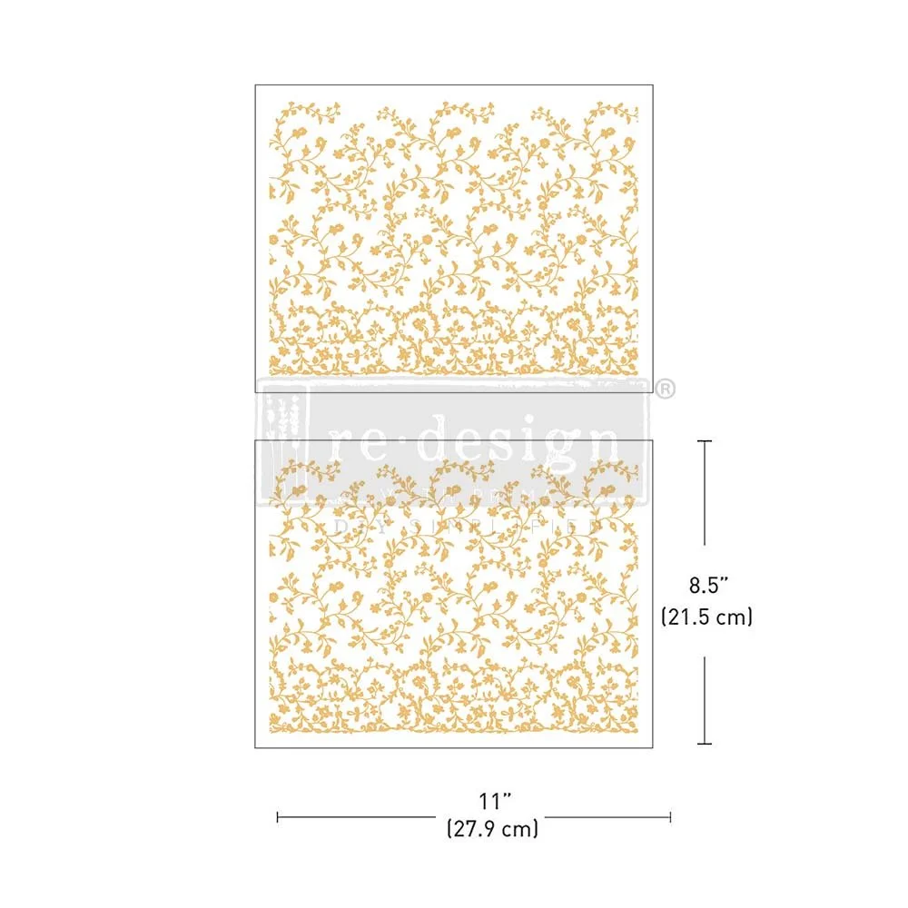 Middy Foil Transfers Kacha - Vineyard Elegance - 2 sheets, 8.5"x11"