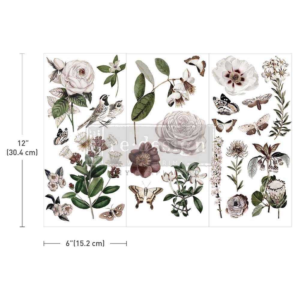 Small Transfers - Secret Garden - 3 sheets, 6"x12"
