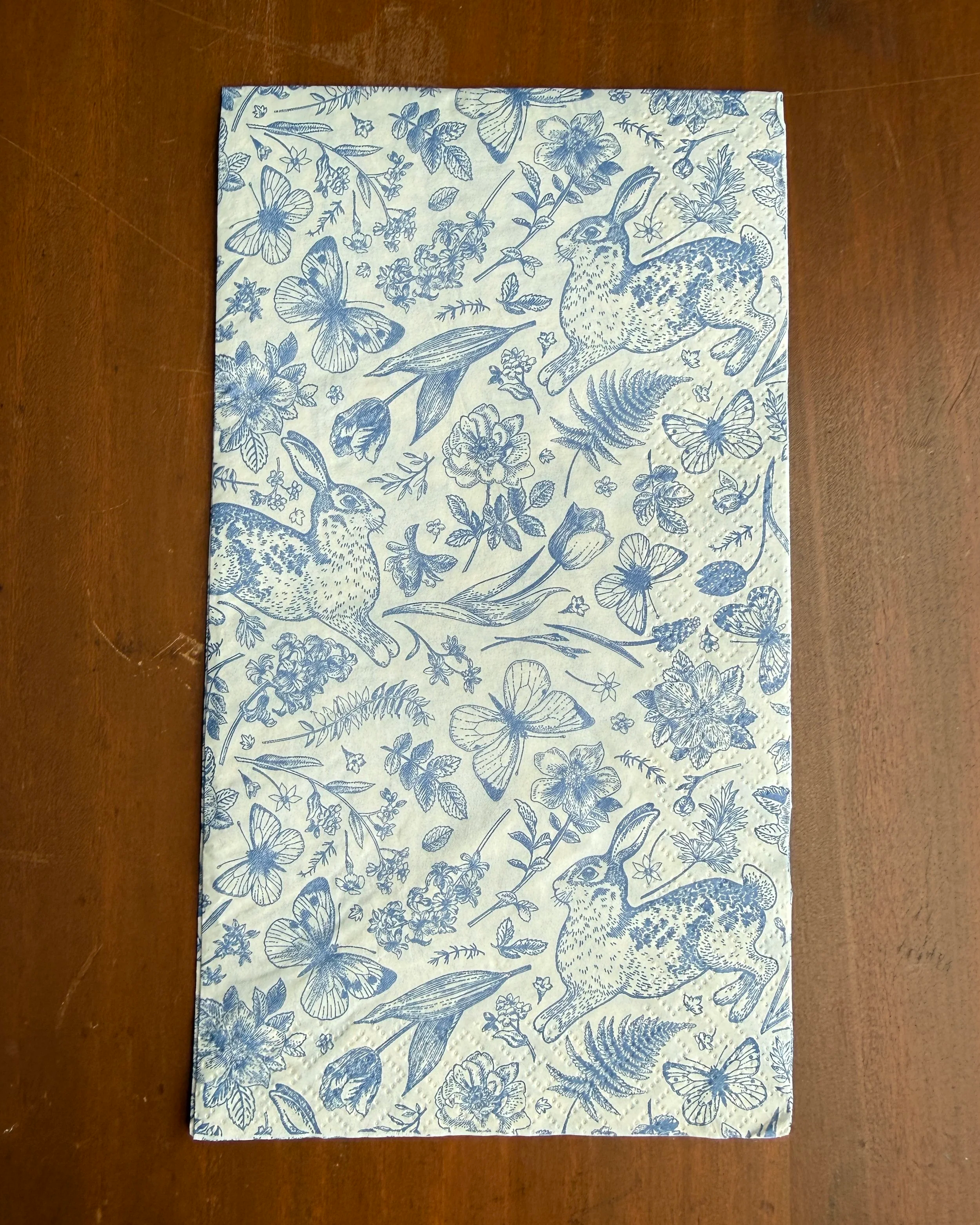 Toile De Bunny Dinner Napkin
