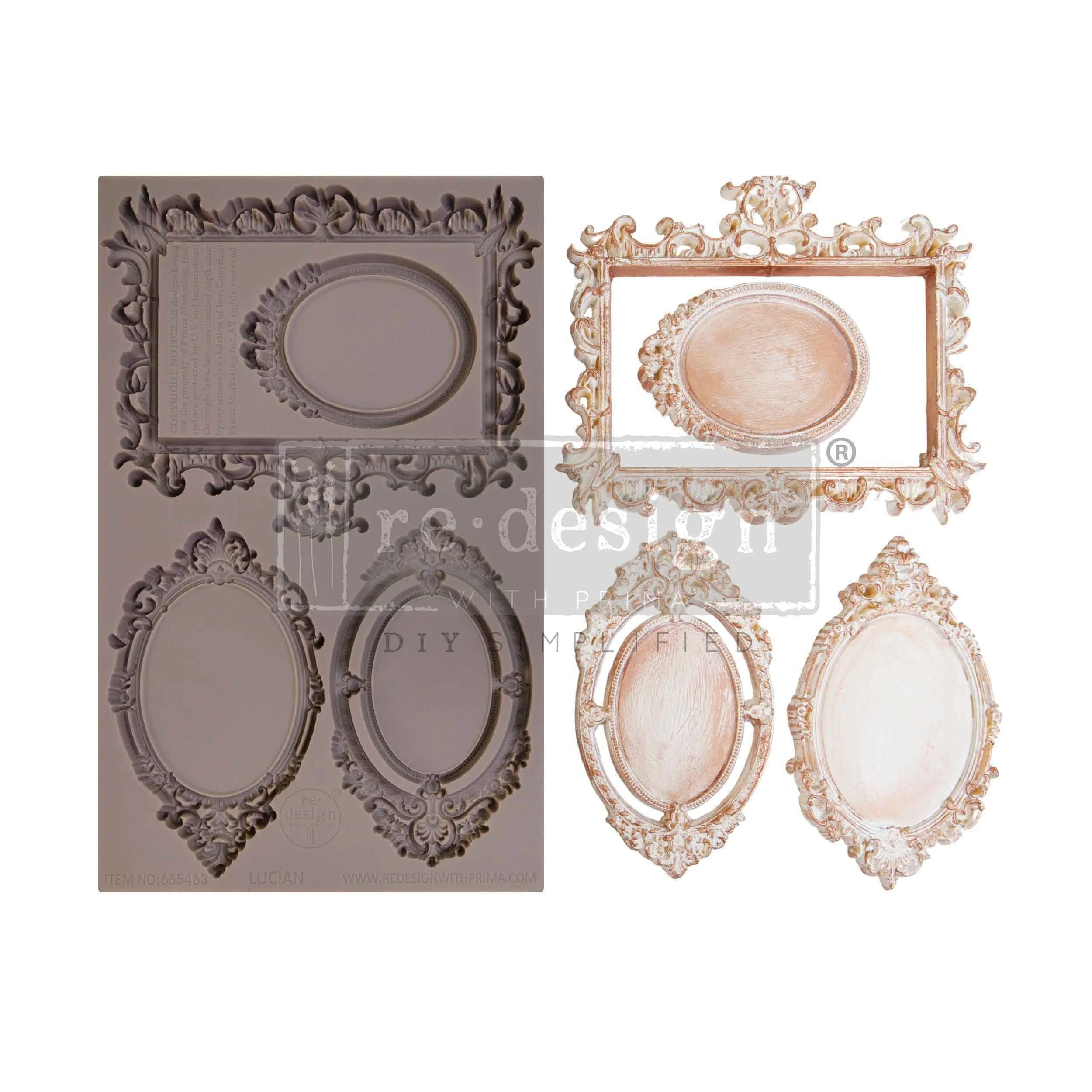 Decor Moulds - Lucian - 1 pc, 5"x8"x8mm