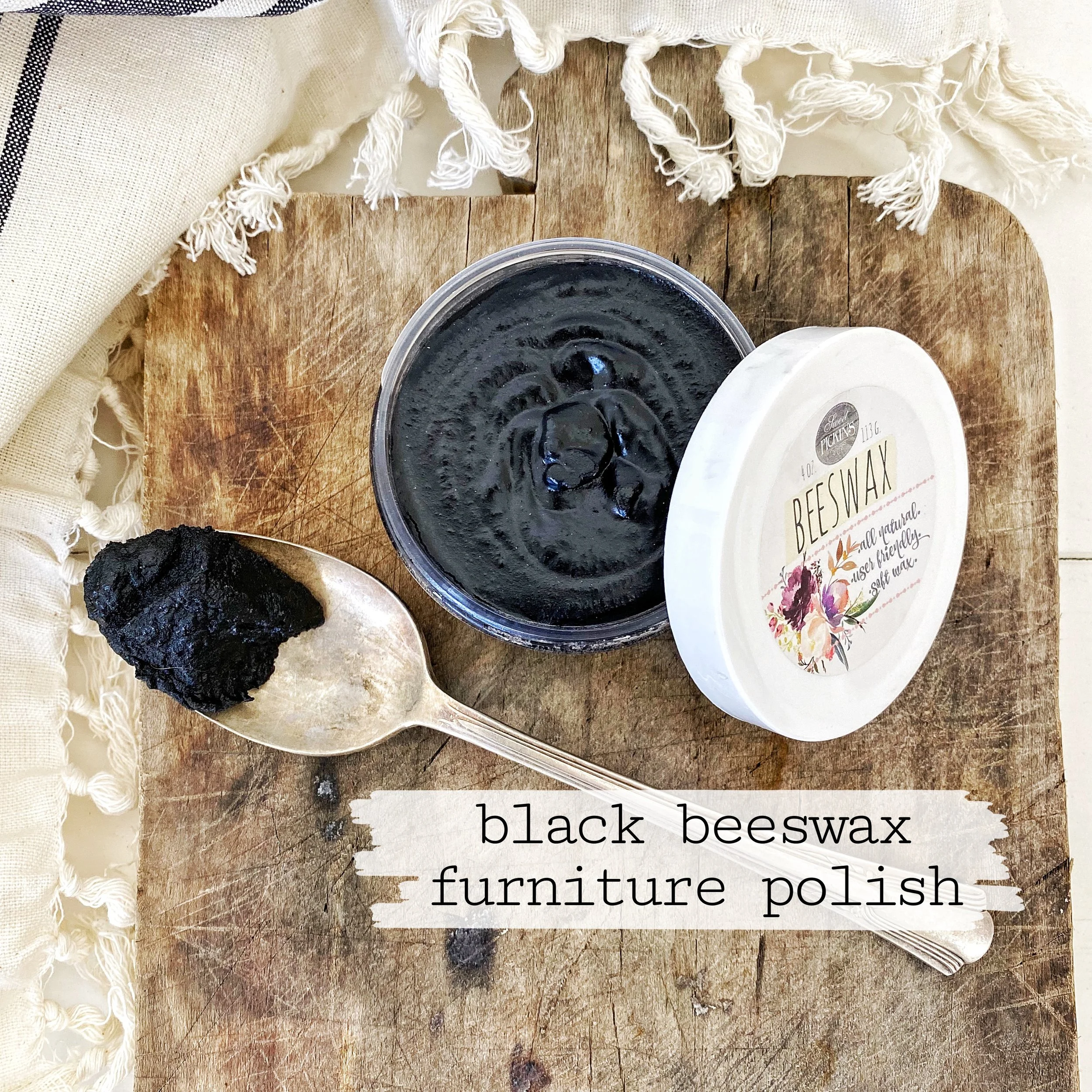 beeswax furniture polish – black