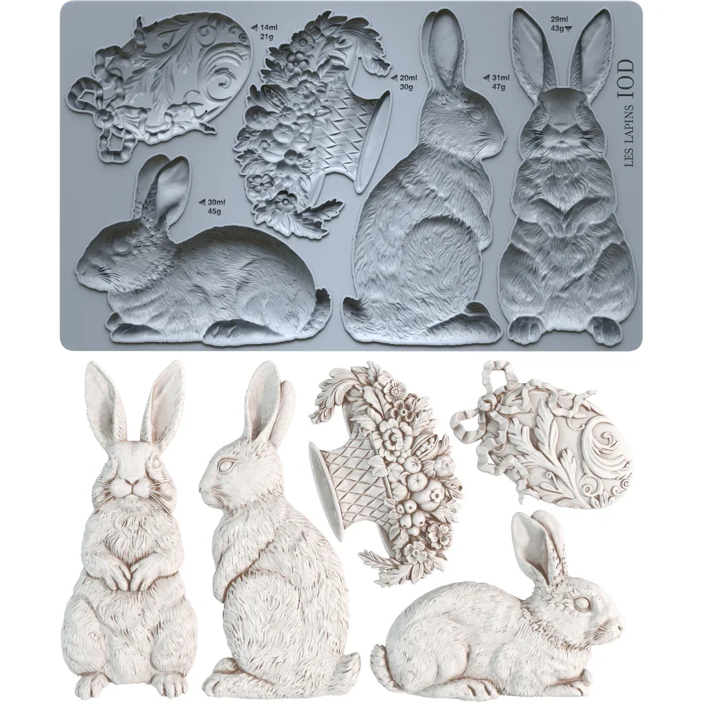 Les Lapins 6x10 IOD Mould
