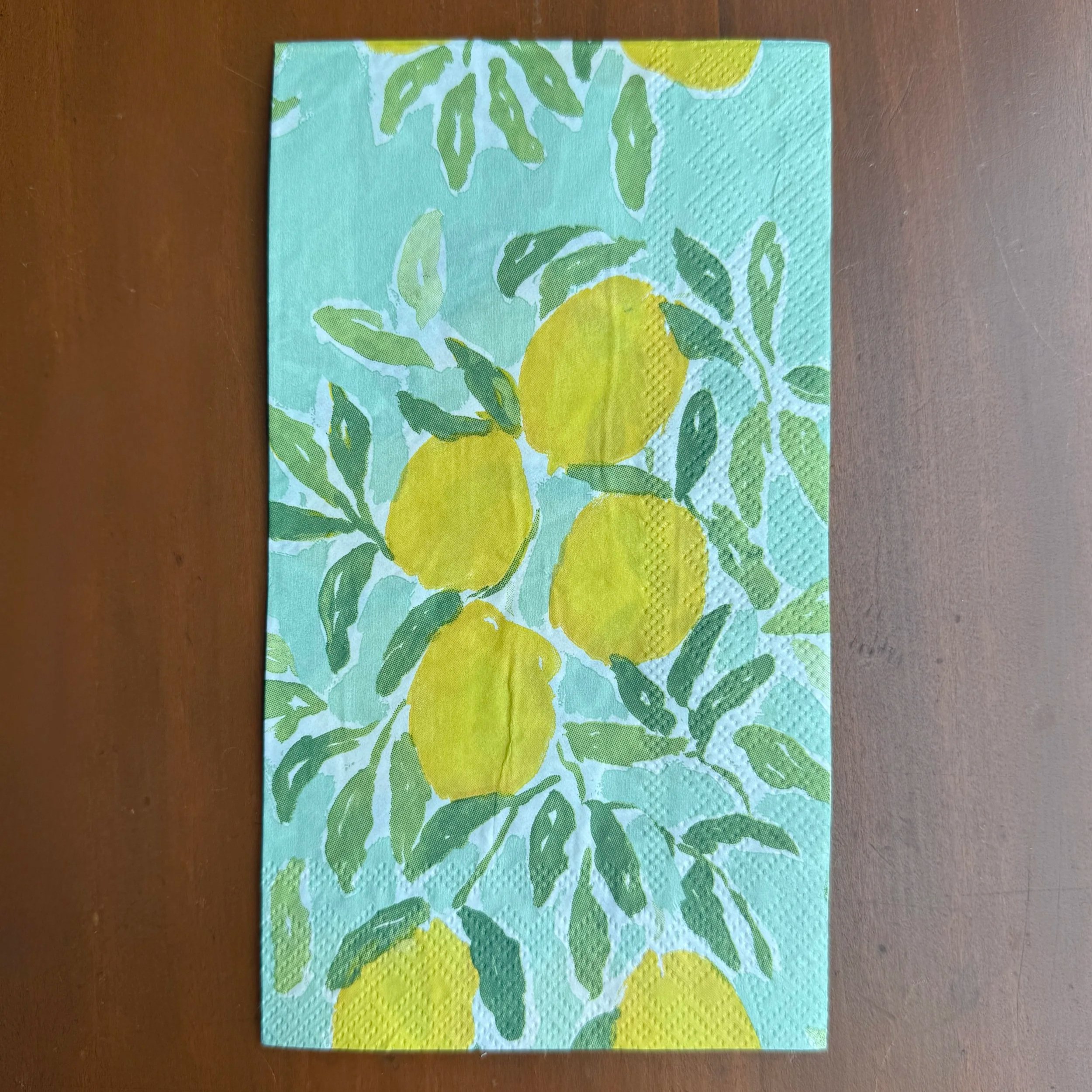 Lemon/Mint Dinner Napkin