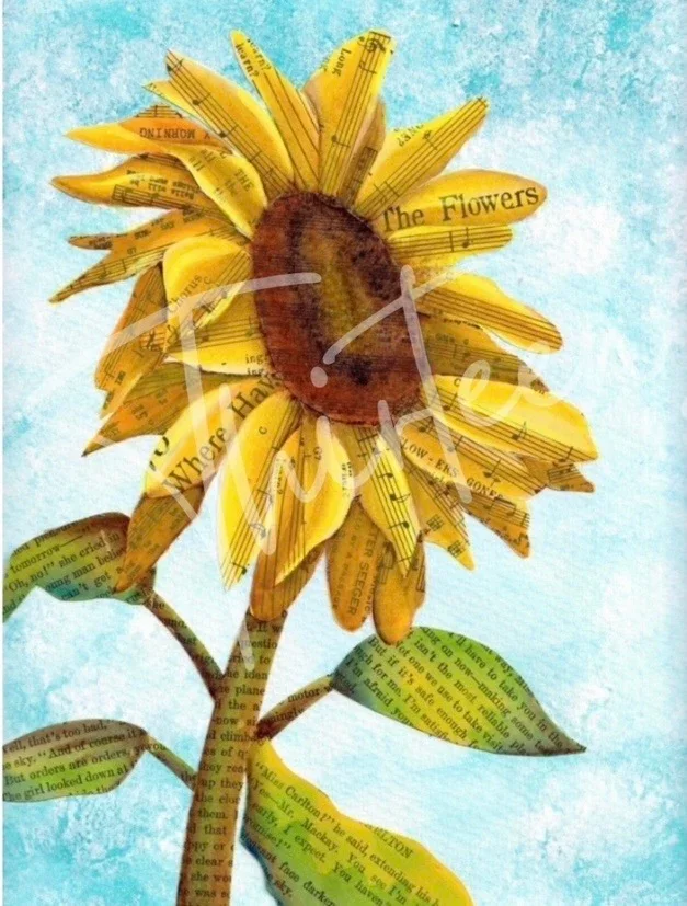 "Sunflower" Decoupage Paper