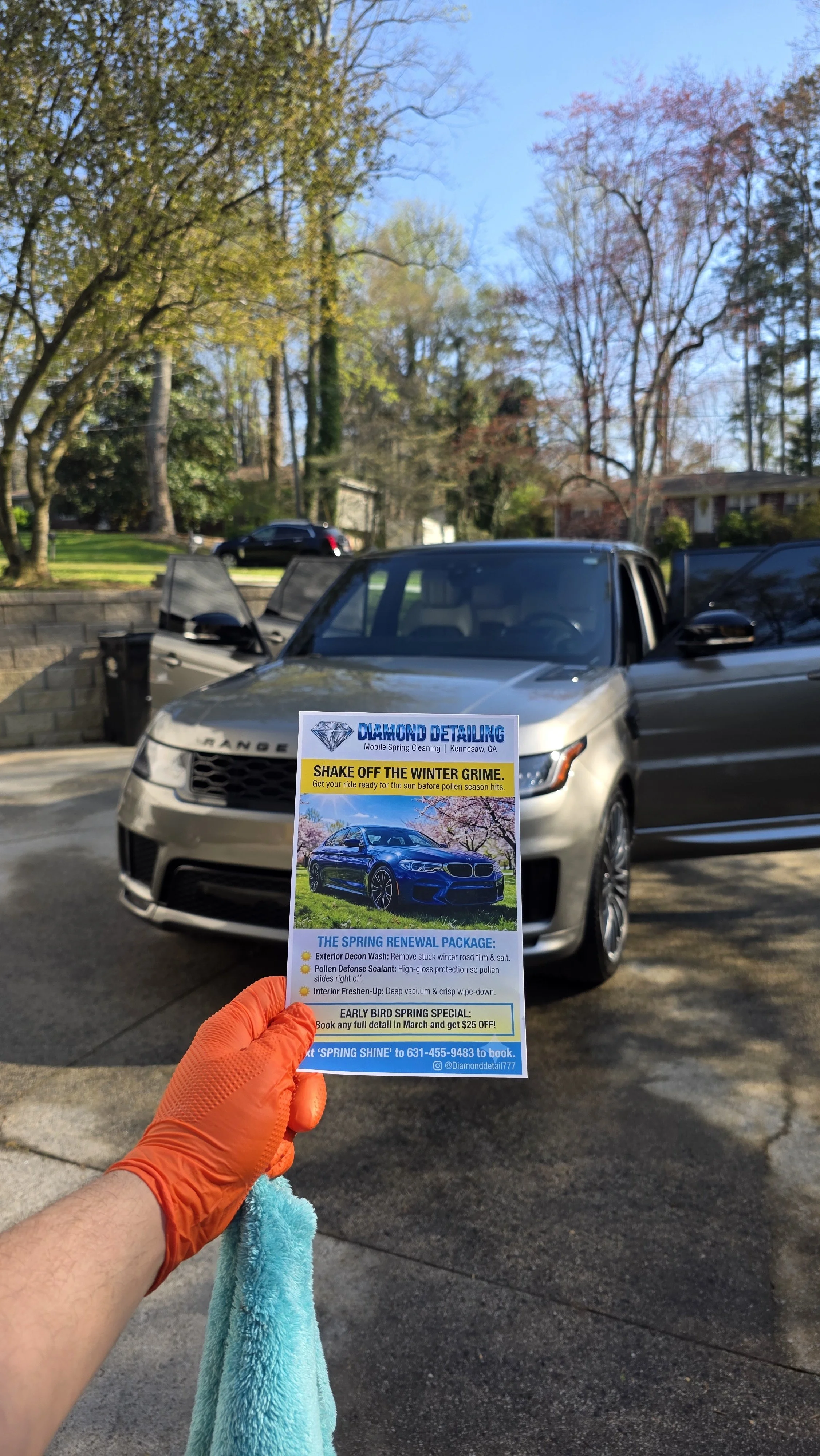 Mirror-like ceramic coating and paint correction on a high-end car interior and exterior