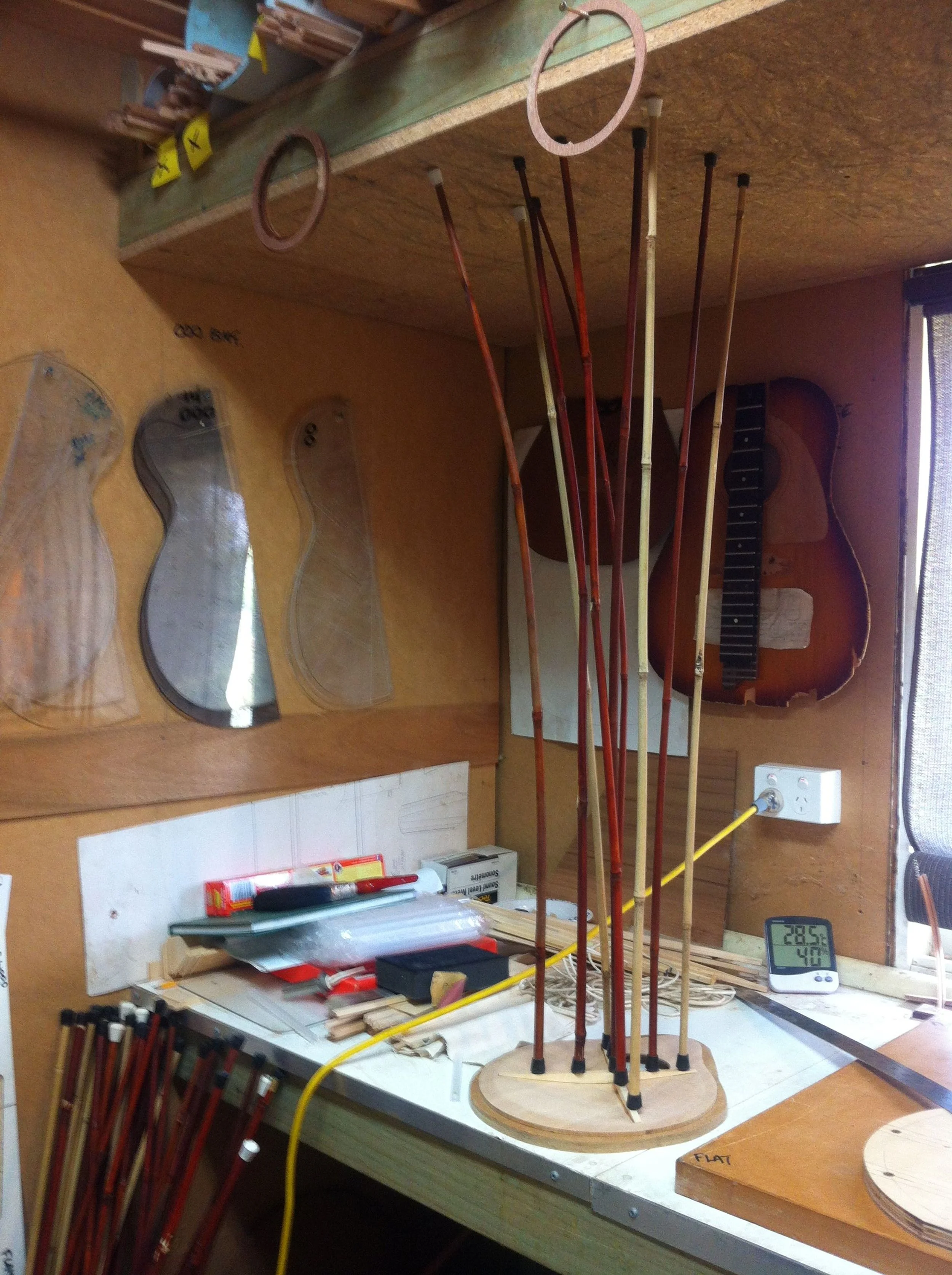 X Bracing being glued