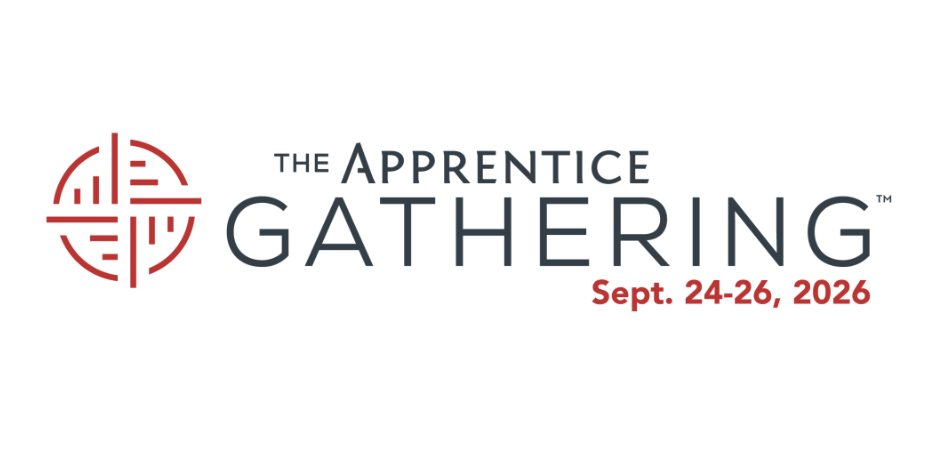Logo for The Apprentice Gathering event, September 24-26, 2026