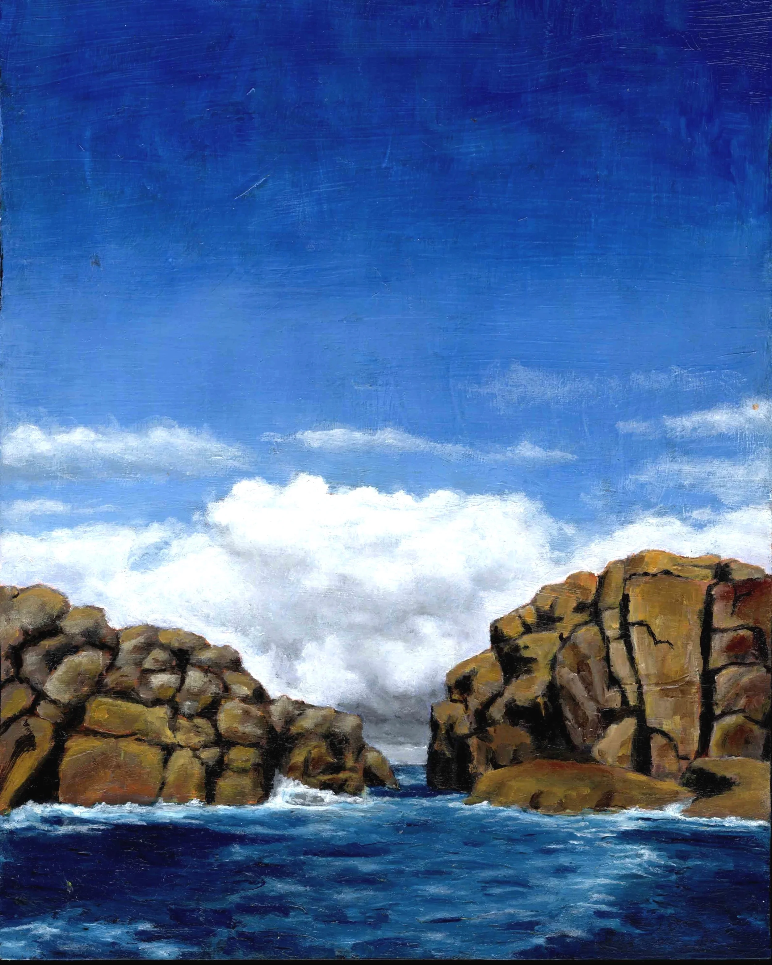 Scilly Isles - Eastern Rocks (8"x10") oil on panel