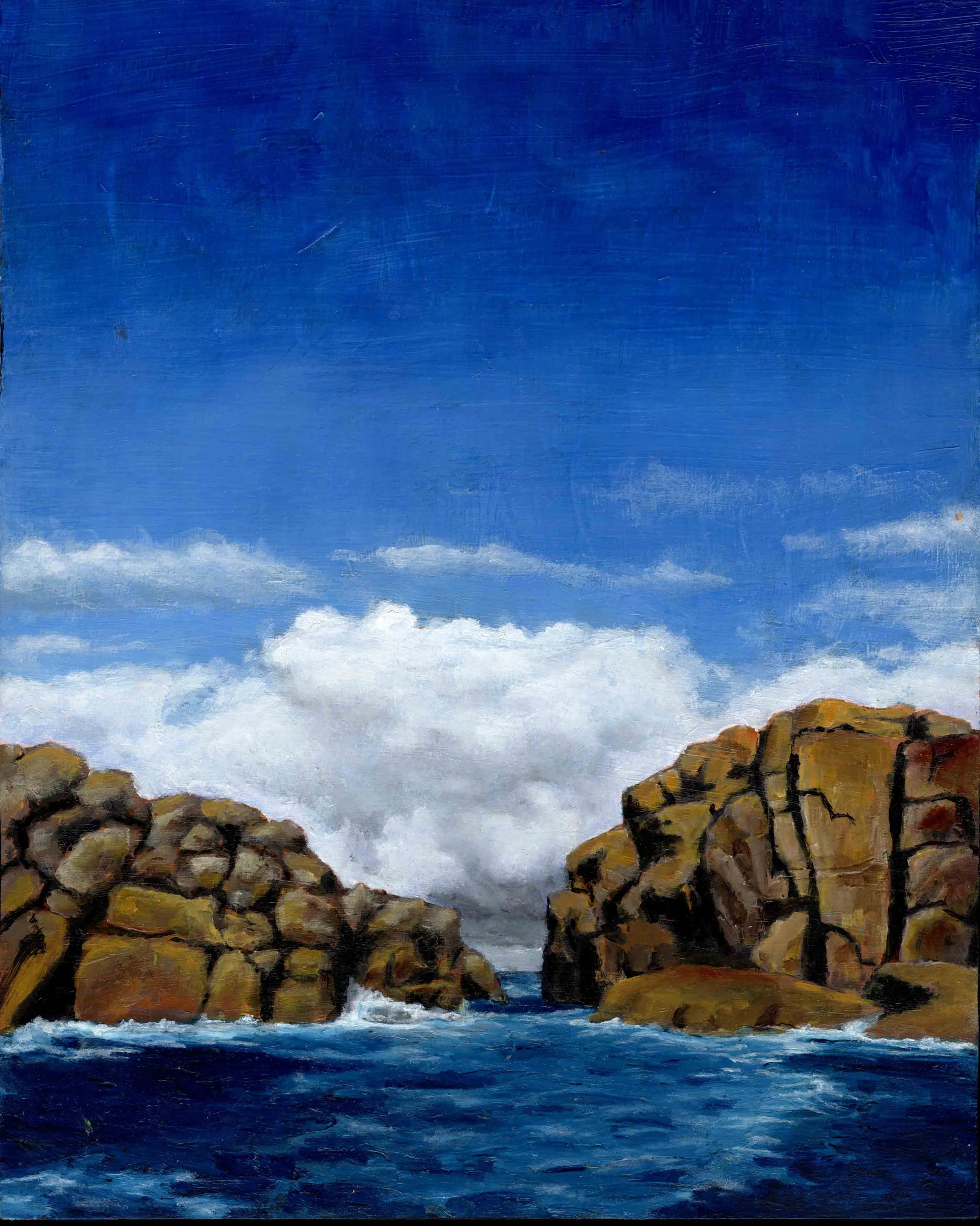 Eastern Rocks, Scilly Isles (8"x10") oil on panel