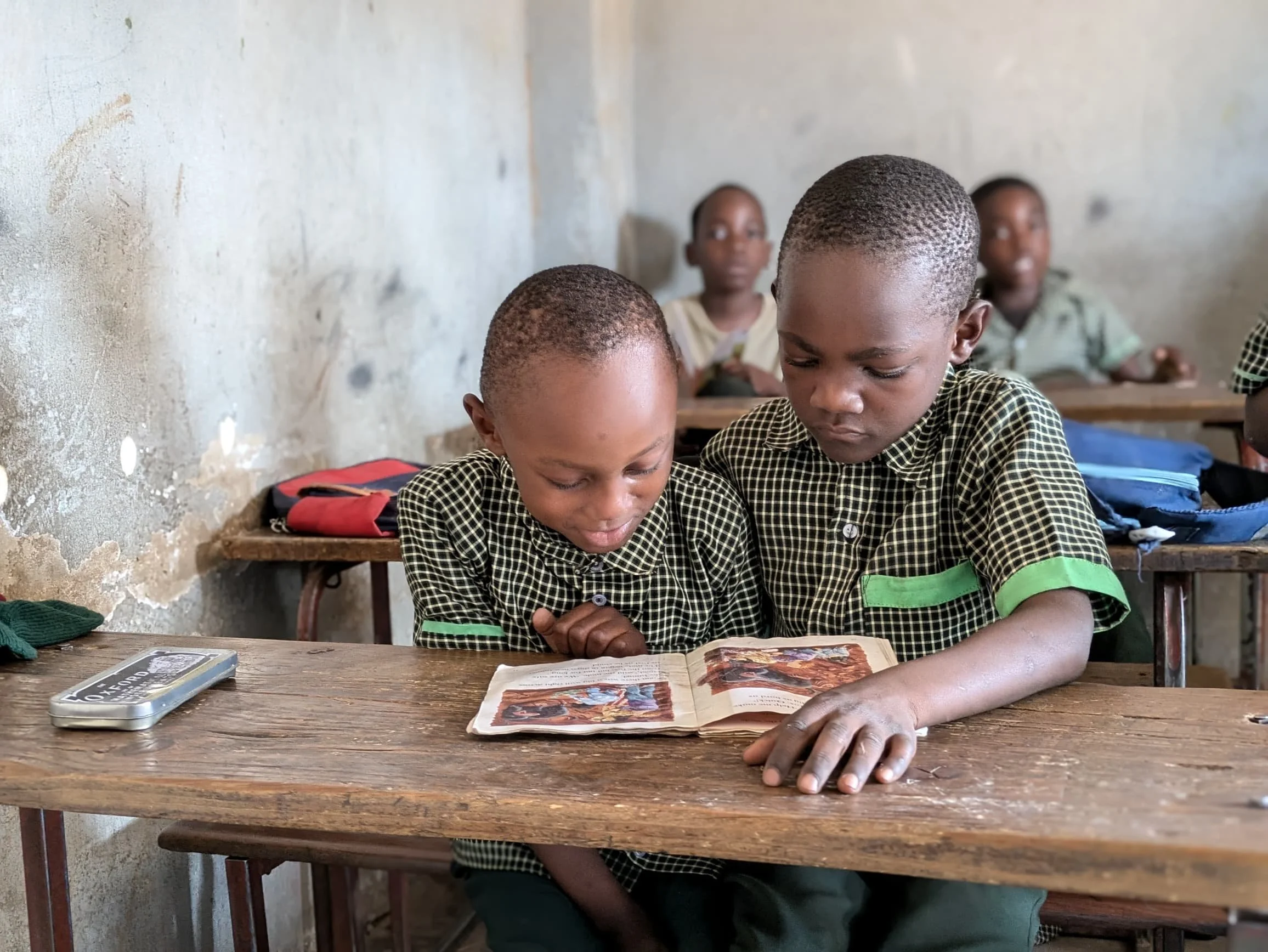 Keith Reads to a Friend