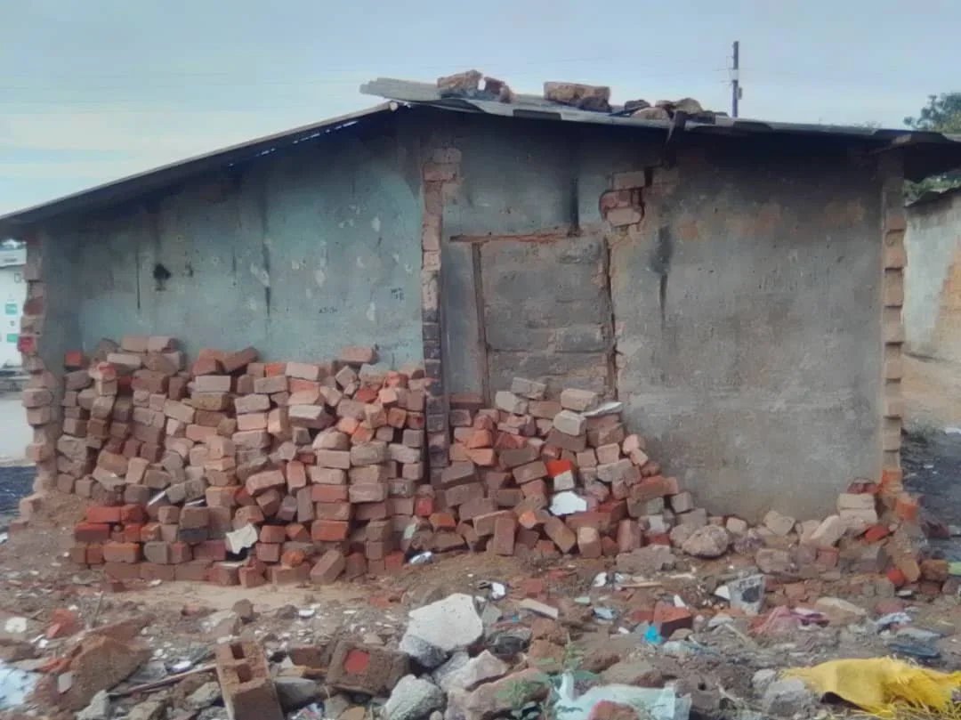 Demolition of old building at new site