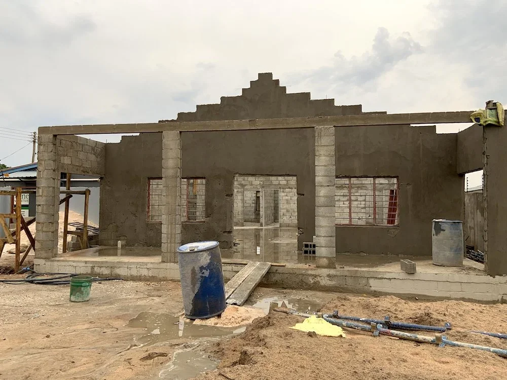 Plastering the walls