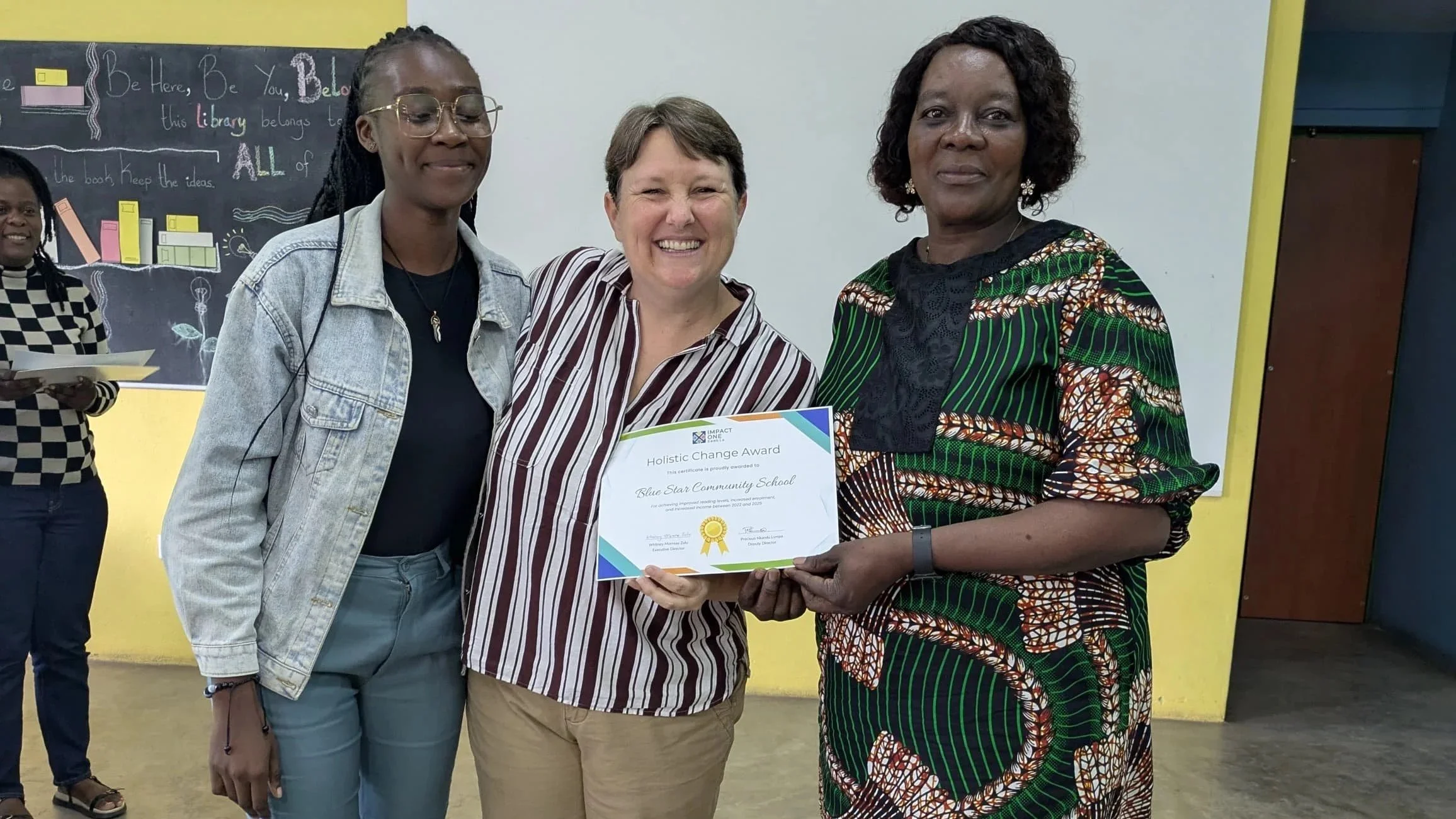 Nchimunya and Rita from Blue Star Community School