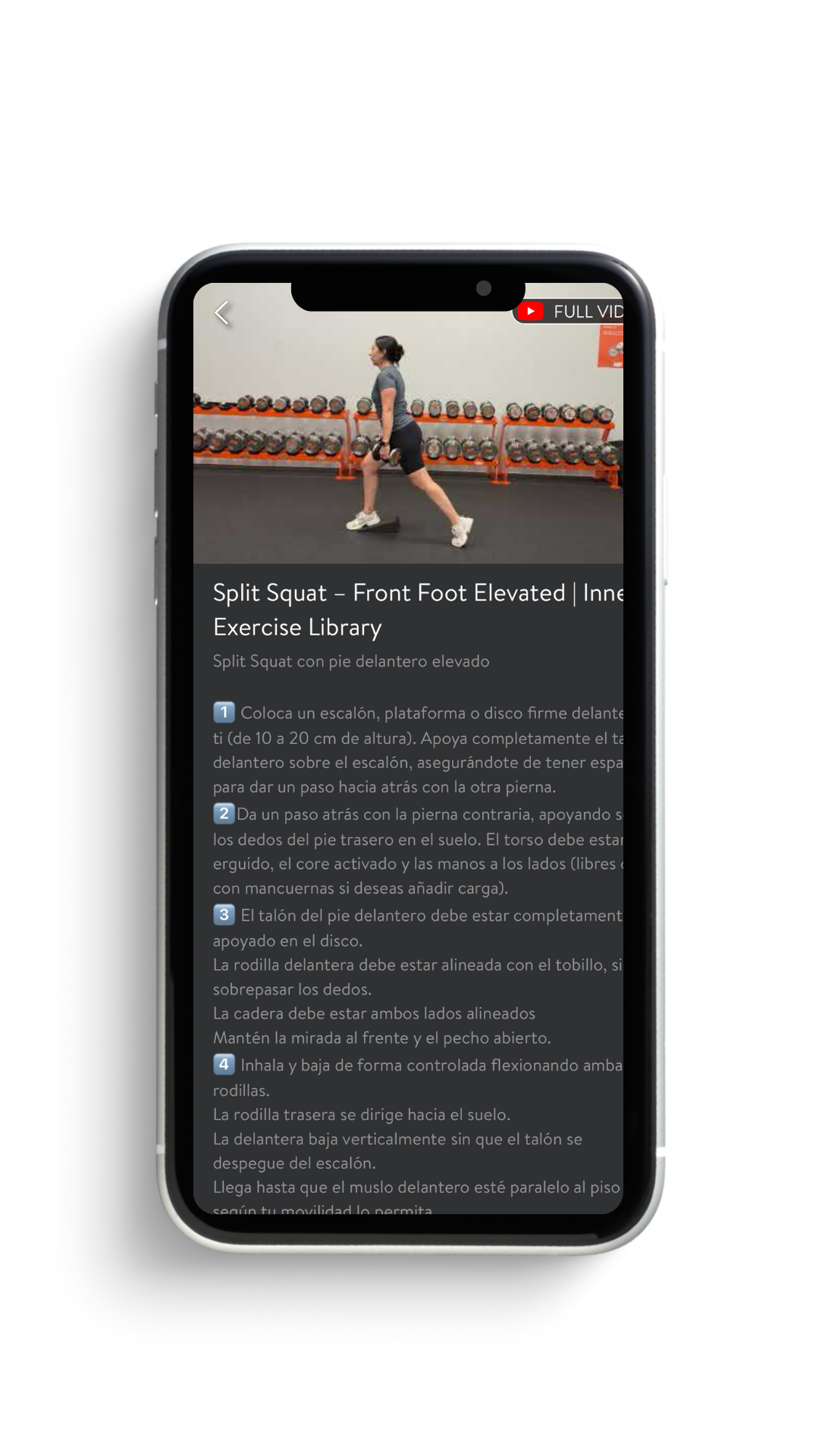 Entrena con técnica perfecta