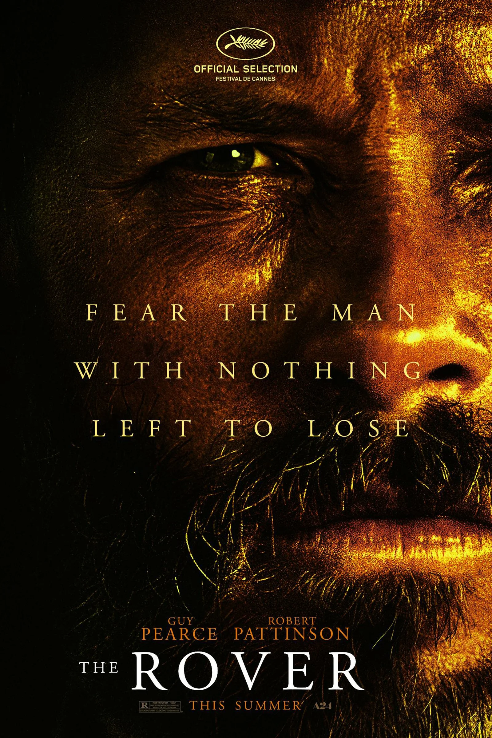 Key art photography for The Rover, a feature film directed by David Michôd and starring Guy Pearce and Robert Pattinson. Cinematic poster photography for the Cannes Official Selection dystopian crime drama.