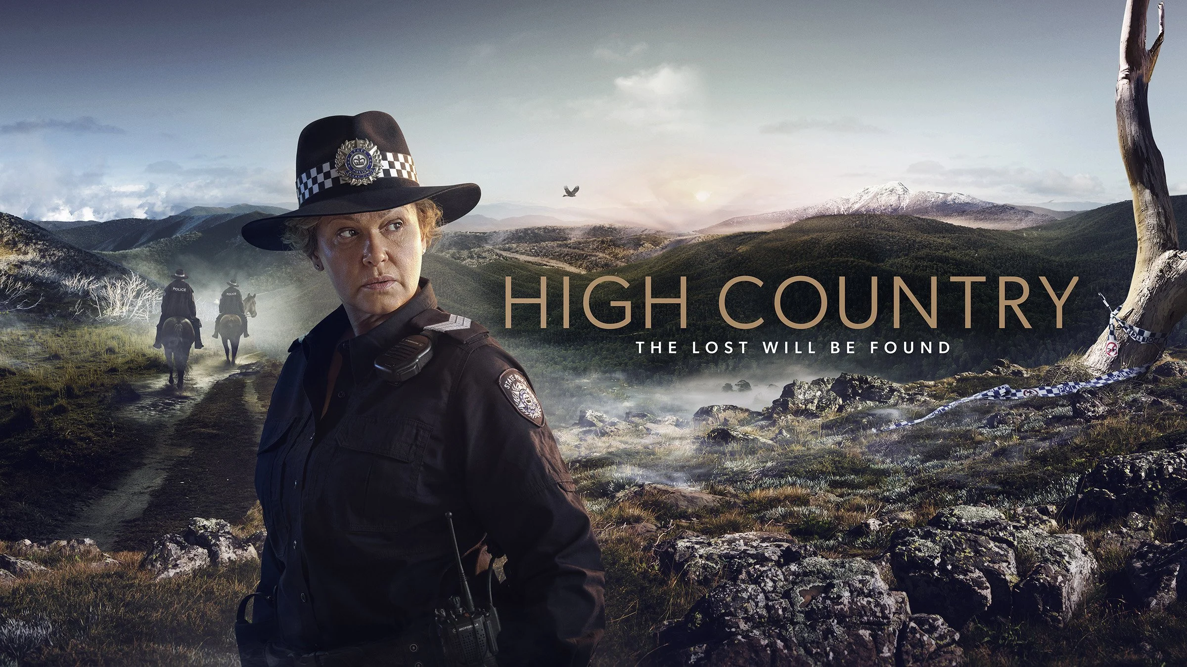 Key art photography for High Country, the Australian mystery crime drama starring Leah Purcell. Character-driven campaign imagery for television and streaming release.