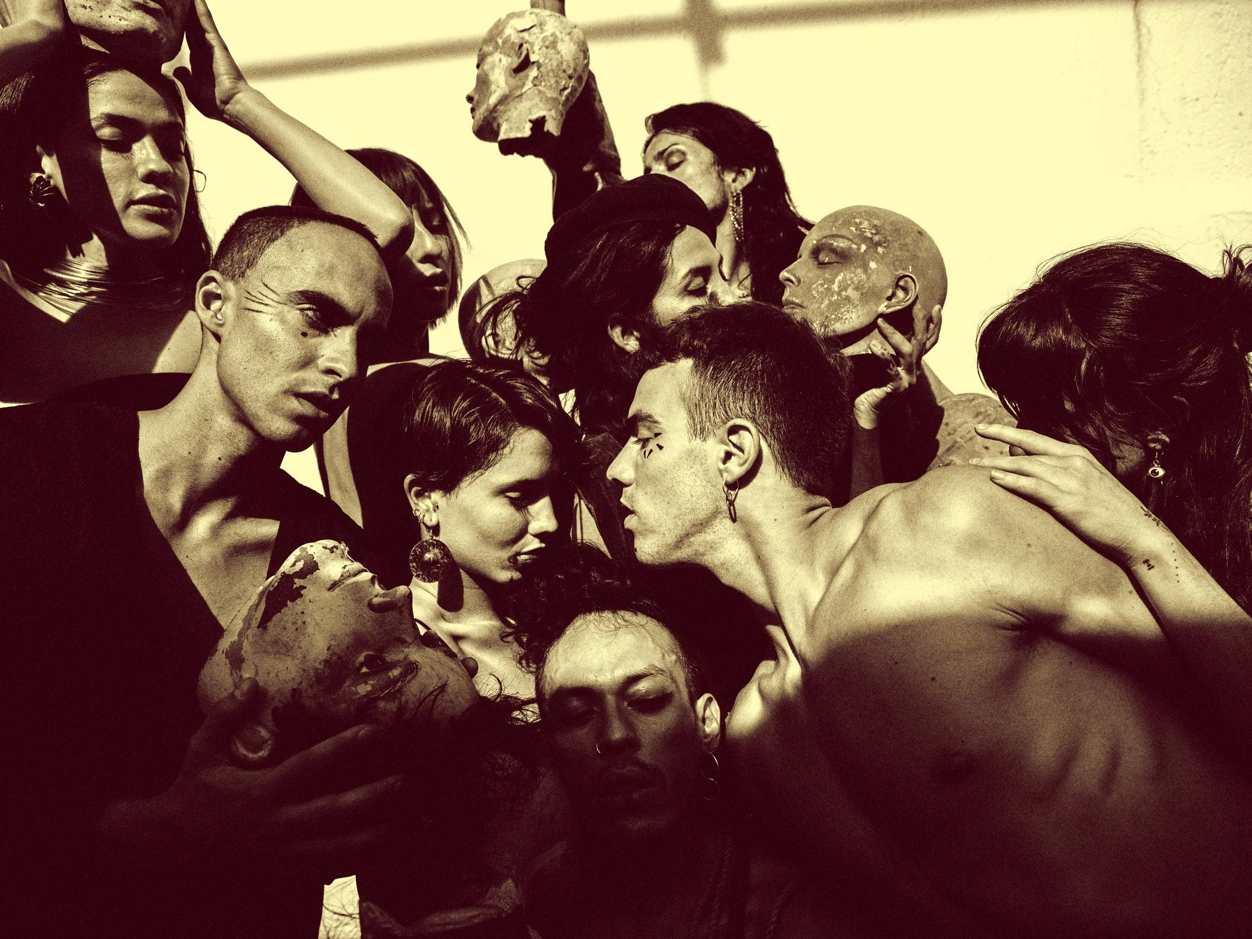 Ensemble performance portrait of Phi Movement, contemporary dance company based in Guadalajara, Mexico.