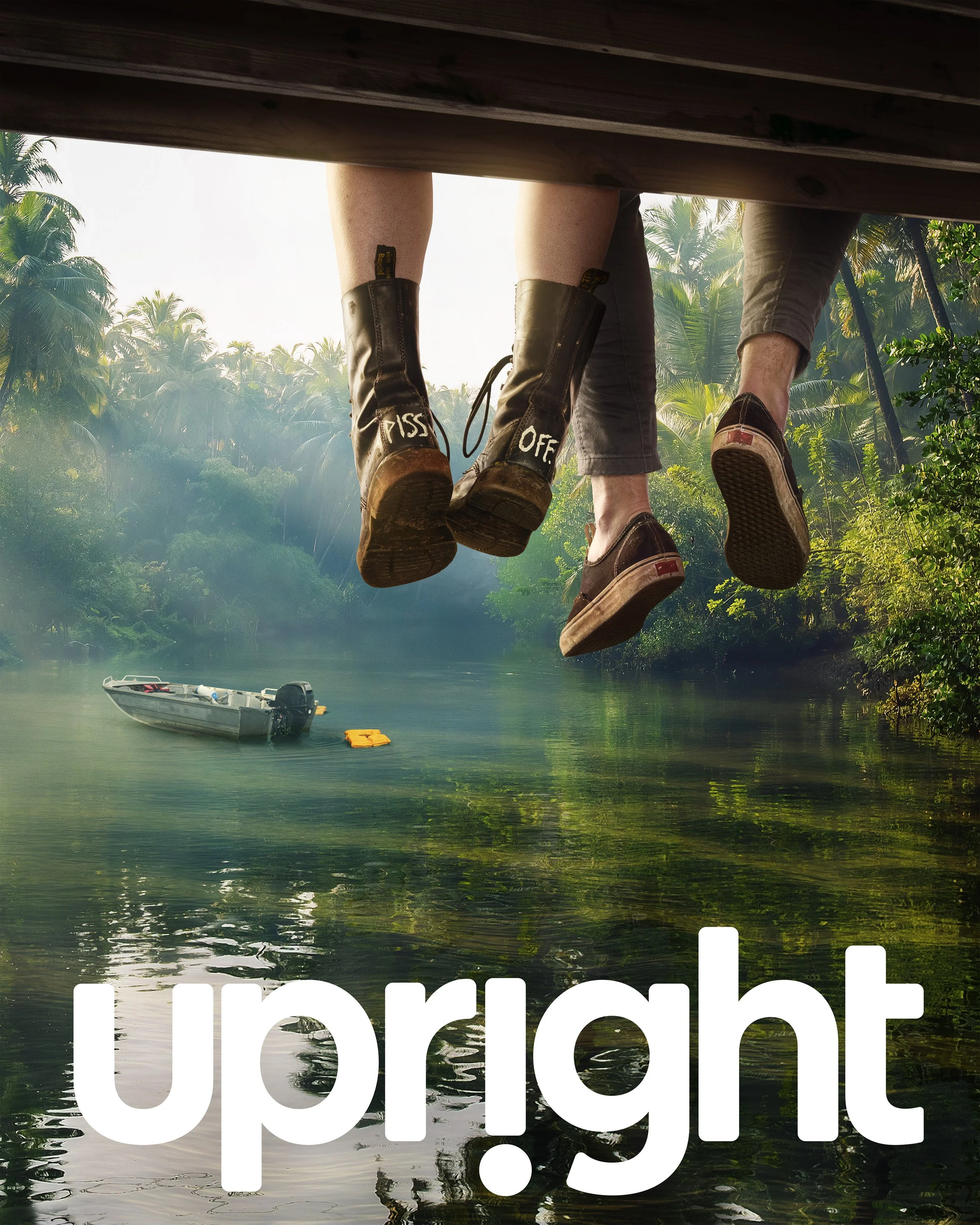 Key art photography for Upright, a Binge Australian comedy-drama starring Tim Minchin and Milly Alcock. Promotional campaign imagery created for the Foxtel and Lingo Pictures production.