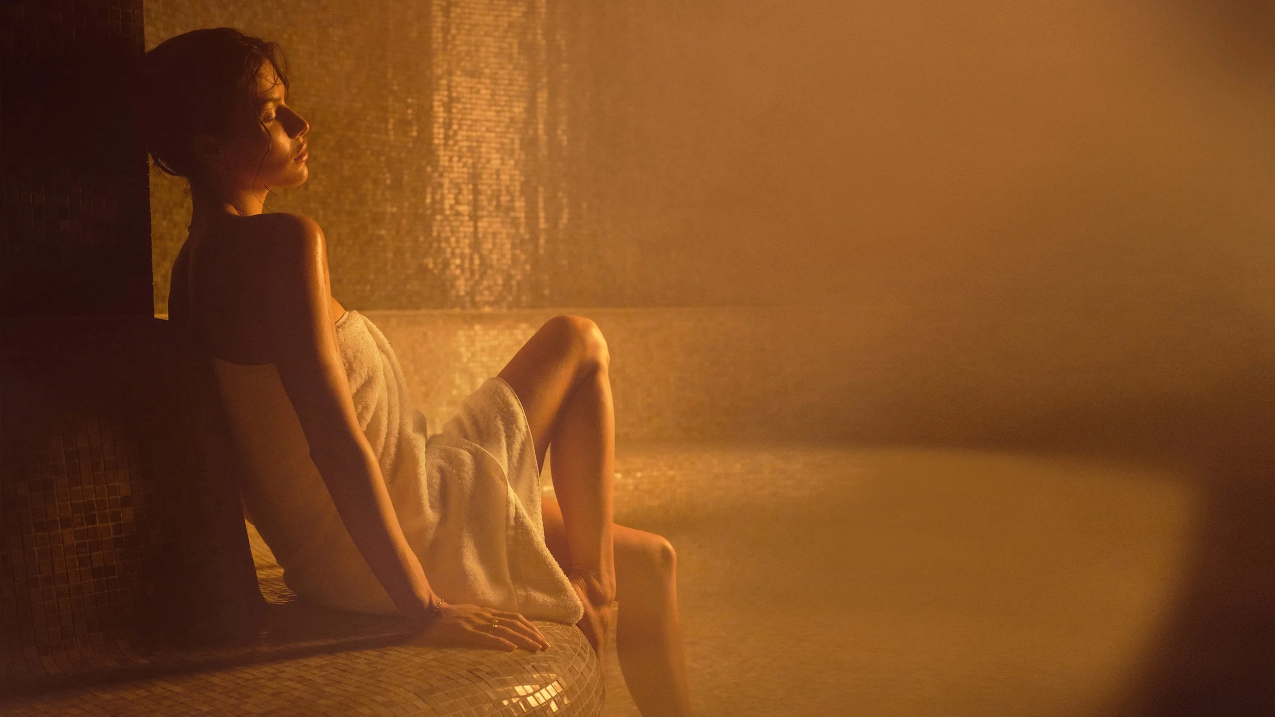 Spa portrait for Crown Towers, a quiet moment of restoration and luxury.