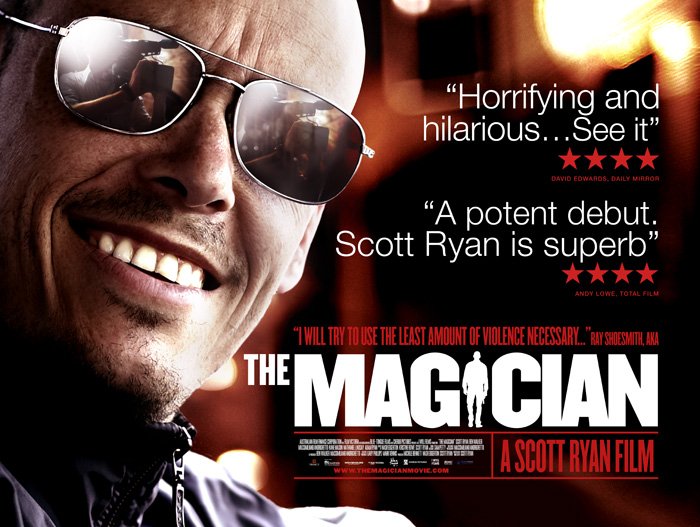 Key art photography for The Magician, the Australian crime feature created by and starring Scott Ryan. Promotional campaign imagery for the cult crime film that inspired Mr Inbetween.
