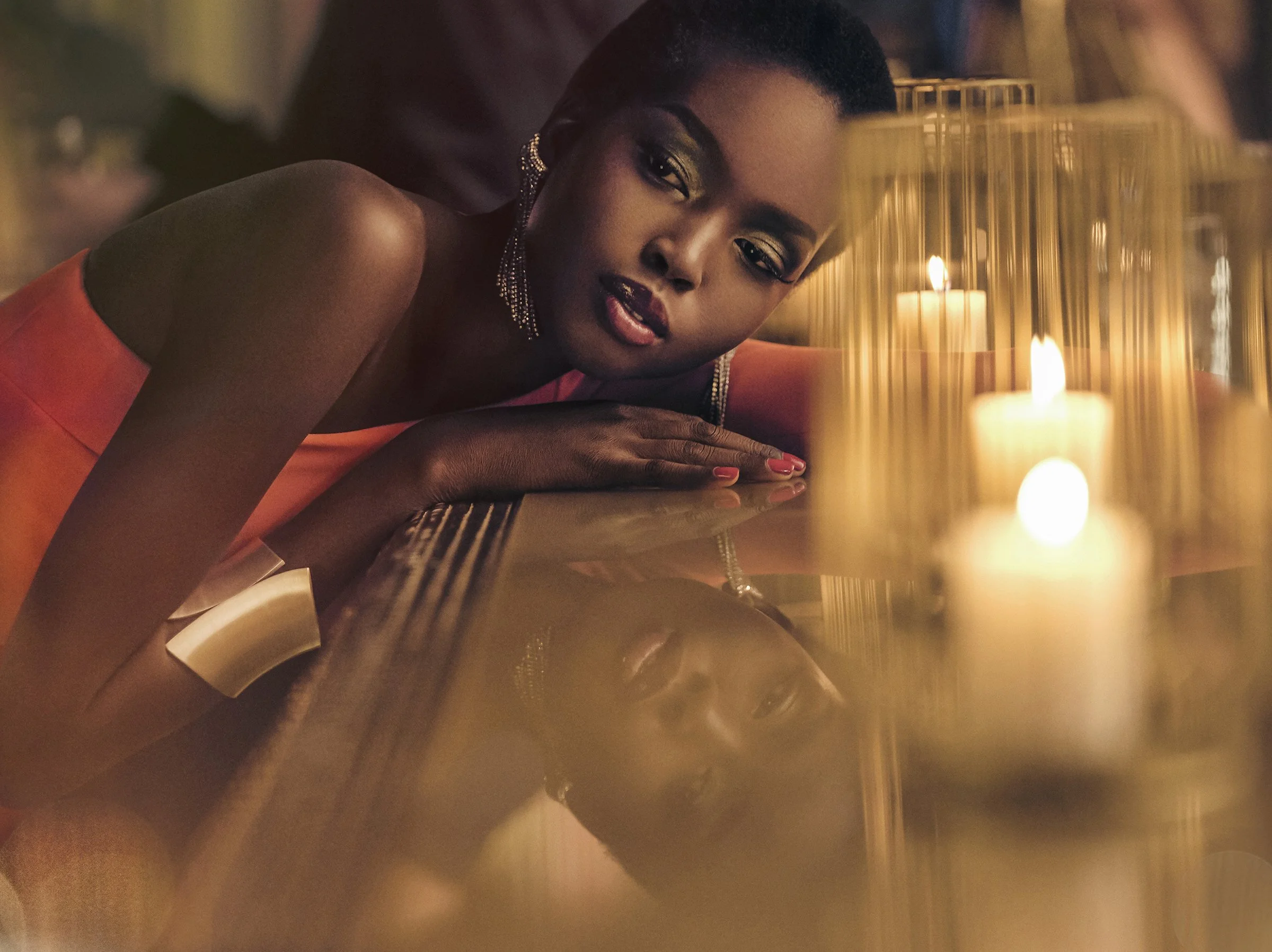 Campaign imagery for Crown Metropol Melbourne, capturing elevated nightlife and contemporary luxury.