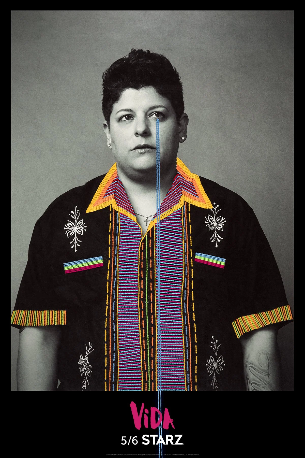 Key art photography for Vida, a Starz original television series created by Tanya Saracho and starring Ser Anzoategui. Promotional campaign imagery for the Los Angeles–set Latinx family drama.