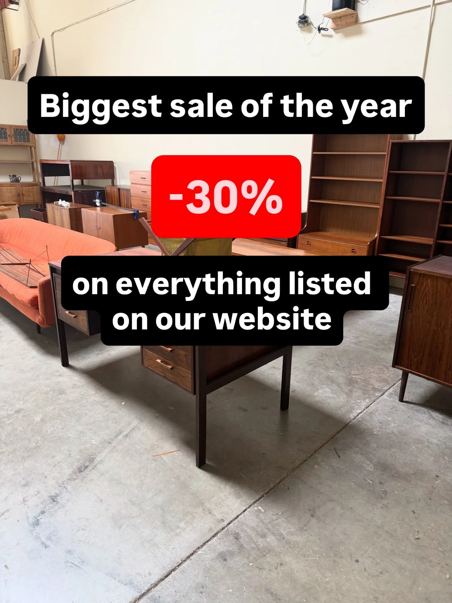 We&rsquo;re moving our entire warehouse early next week &mdash; so we&rsquo;re doing our biggest sale of the year.

&ndash;30% on everything listed on our website
Use code BUKO30 at checkout
April 17&ndash;19 (Friday&ndash;Sunday)

🚪 Open warehouse 