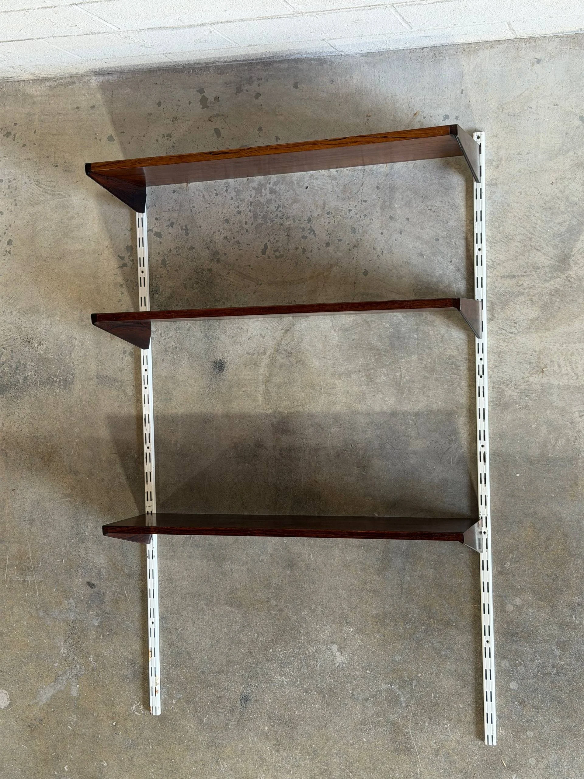 Kai Kristiansen Mid Century Danish Rosewood Wall Unit Scandinavian Shelving System