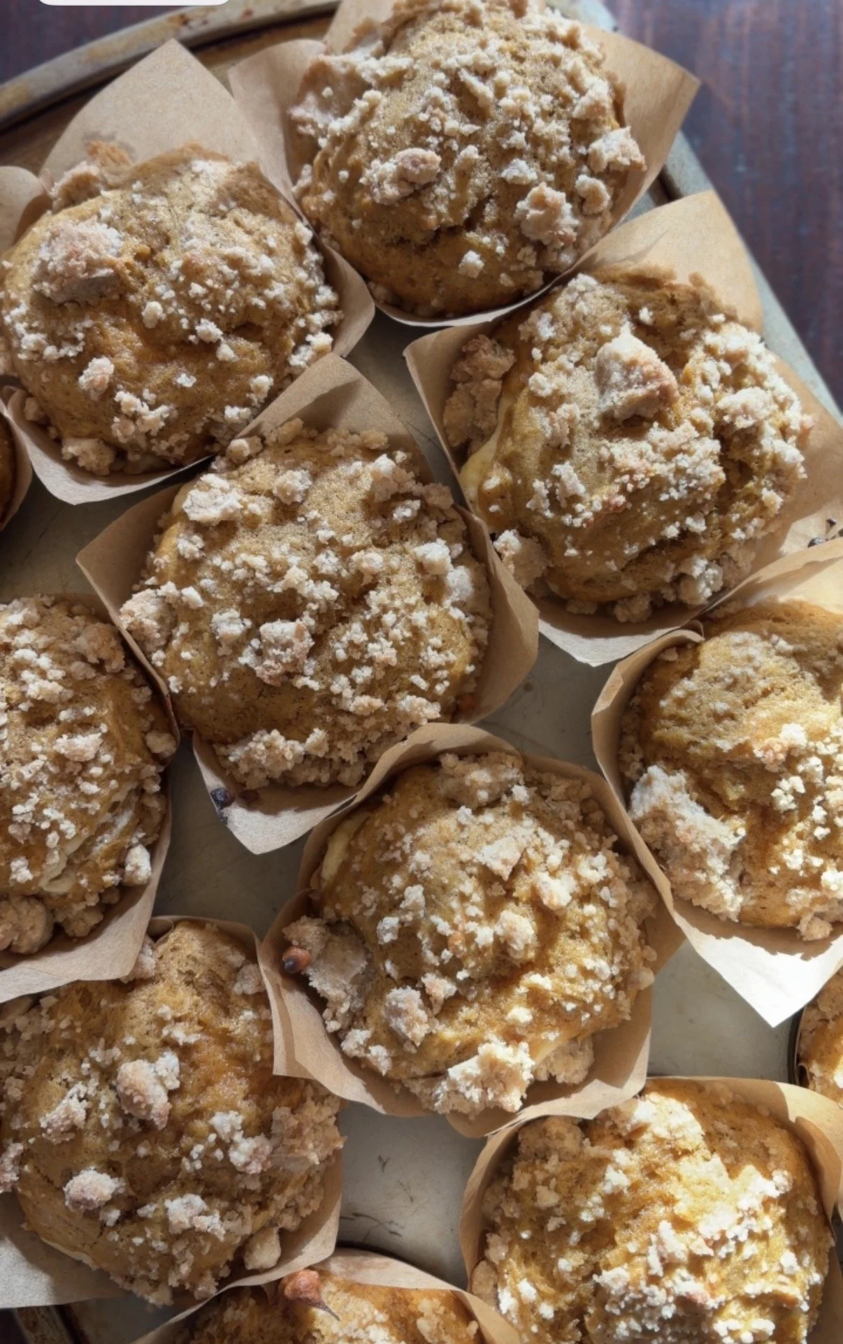 Pumpkin Cream Cheese Streusel Muffins