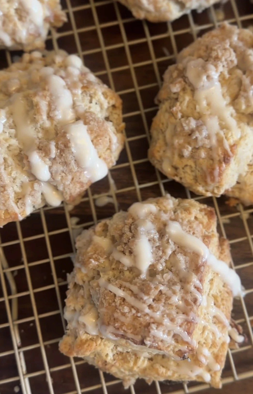Peach Cobbler Scones