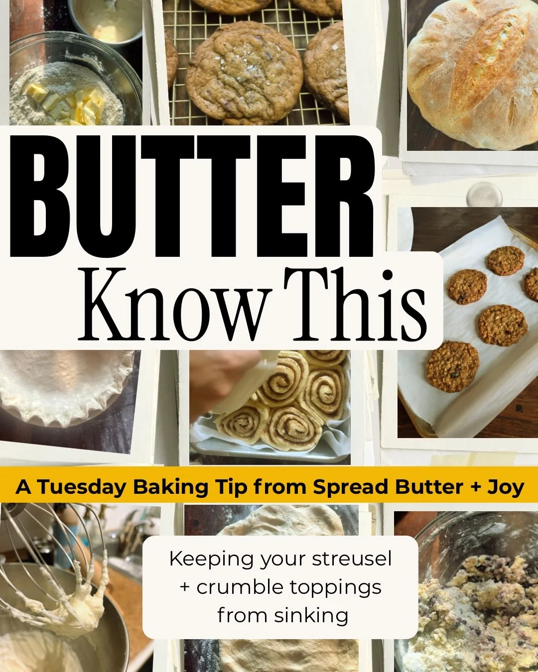 Ever pull a coffee cake out of the oven and wonder where your streusel went? 🙋🏼&zwj;♀️ That buttery, crumbly goodness deserves a spot on top.

My little habit: make the streusel FIRST, then pop it in the fridge while I mix the batter. It gives thos