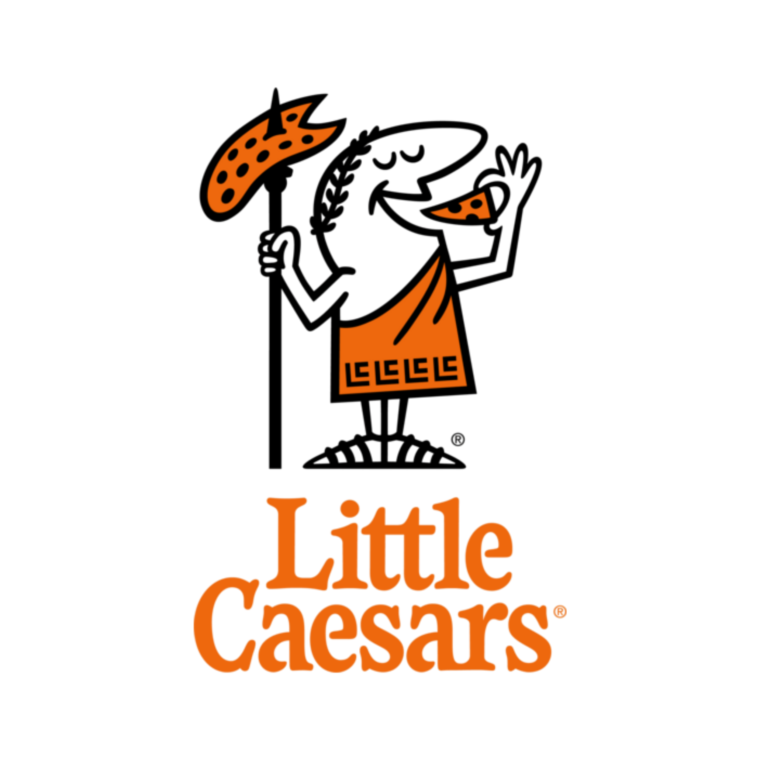 Brand logo with a stylized dinosaur head and text reading 'Dinosaur Discount' in orange and black