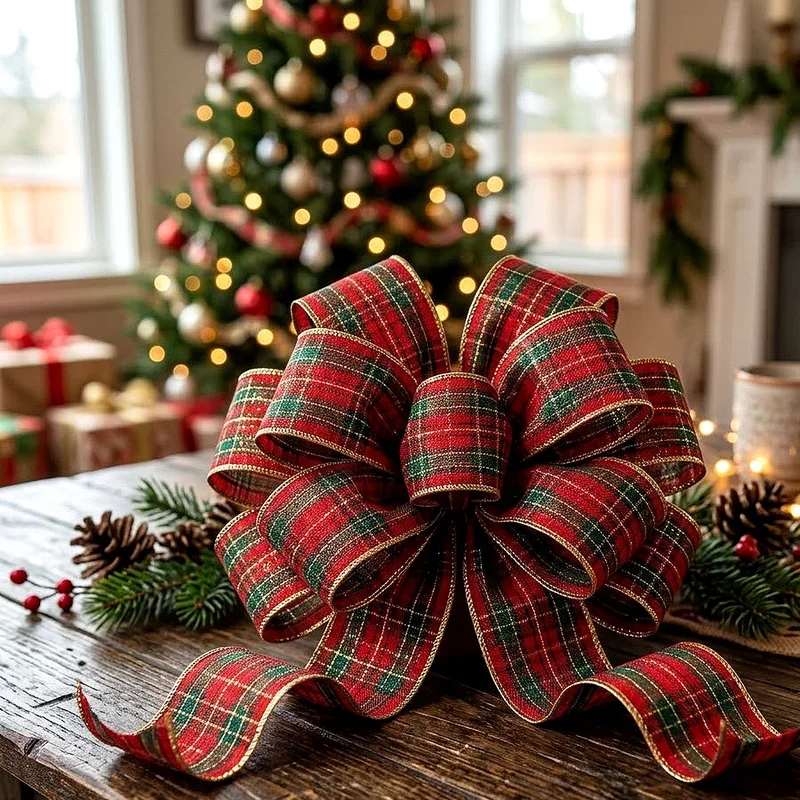 How to Make a Gift Bow With Wired Ribbon