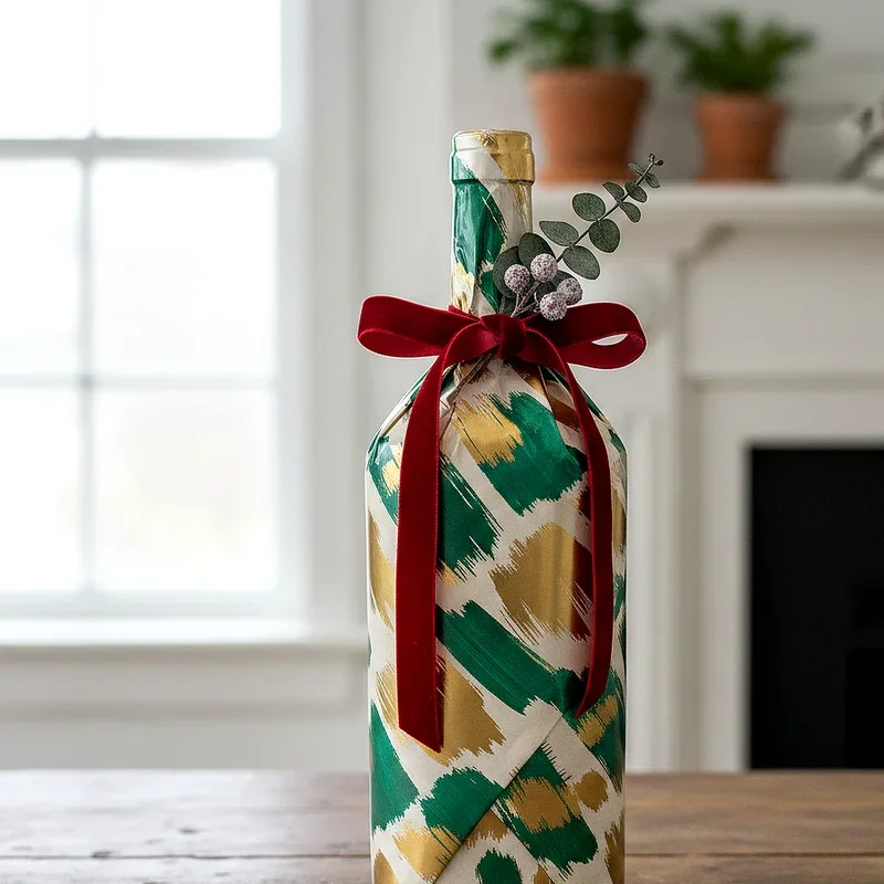 How to Gift Wrap a Bottle