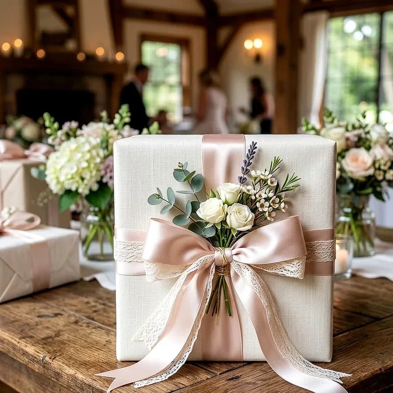 Elegant Wedding Gift Wrapping Ideas