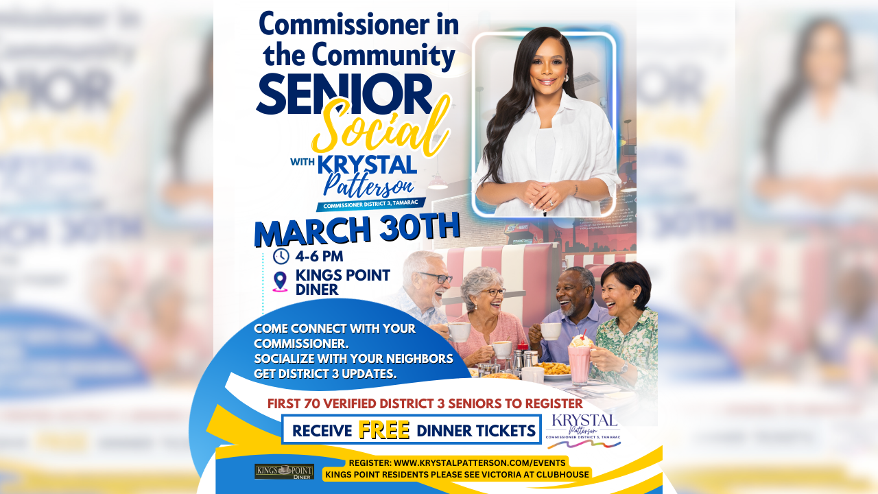 Senior Social with Commissioner Krystal Patterson